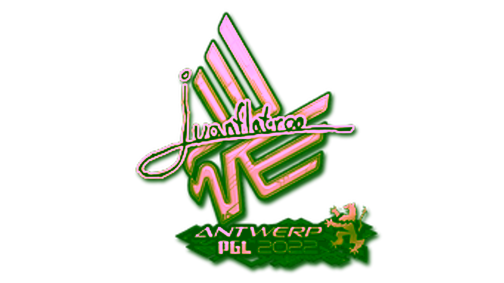 Visar för Sticker | juanflatroo (Gold) | Antwerp 2022