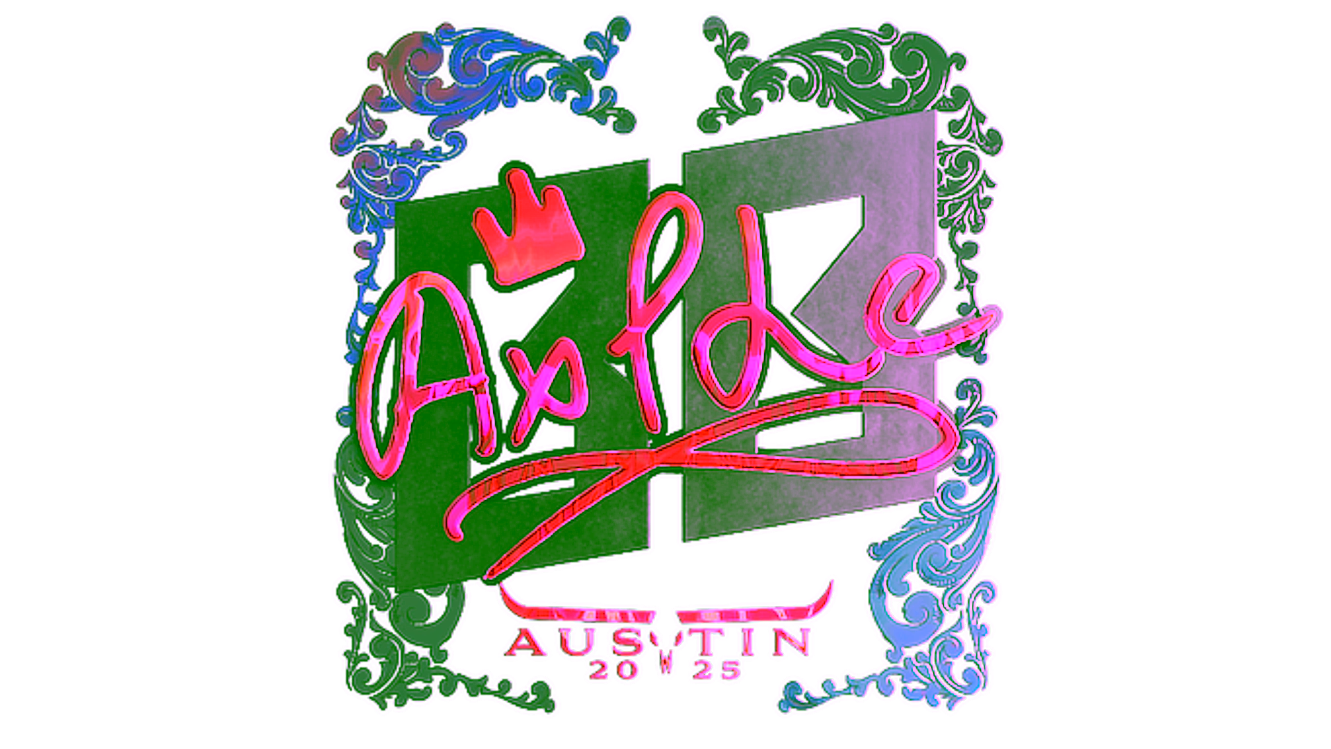 Visar för Sticker | Ax1Le (Holo) | Austin 2025