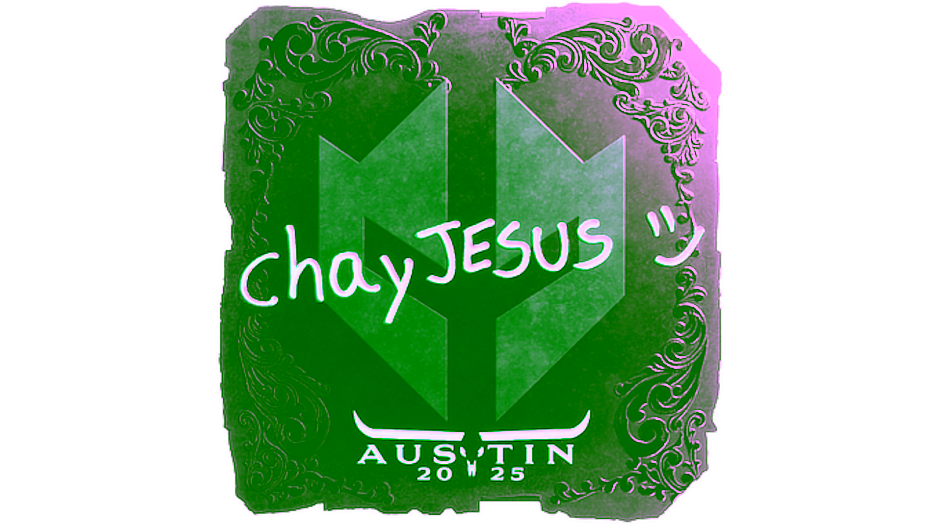 Display for Sticker | chayJESUS (Foil) | Austin 2025