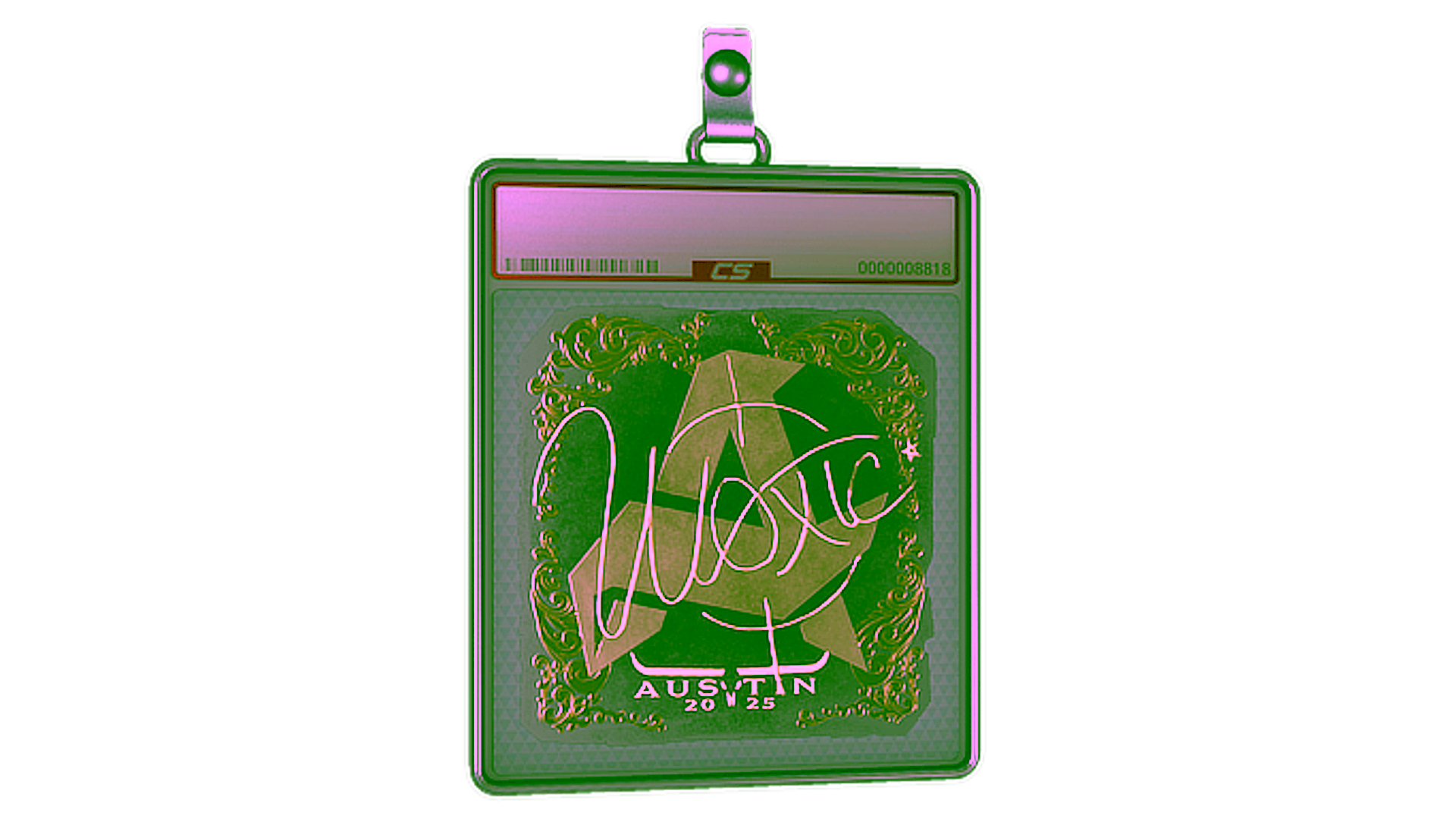 Exibição para Sticker Slab | woxic (Gold) | Austin 2025