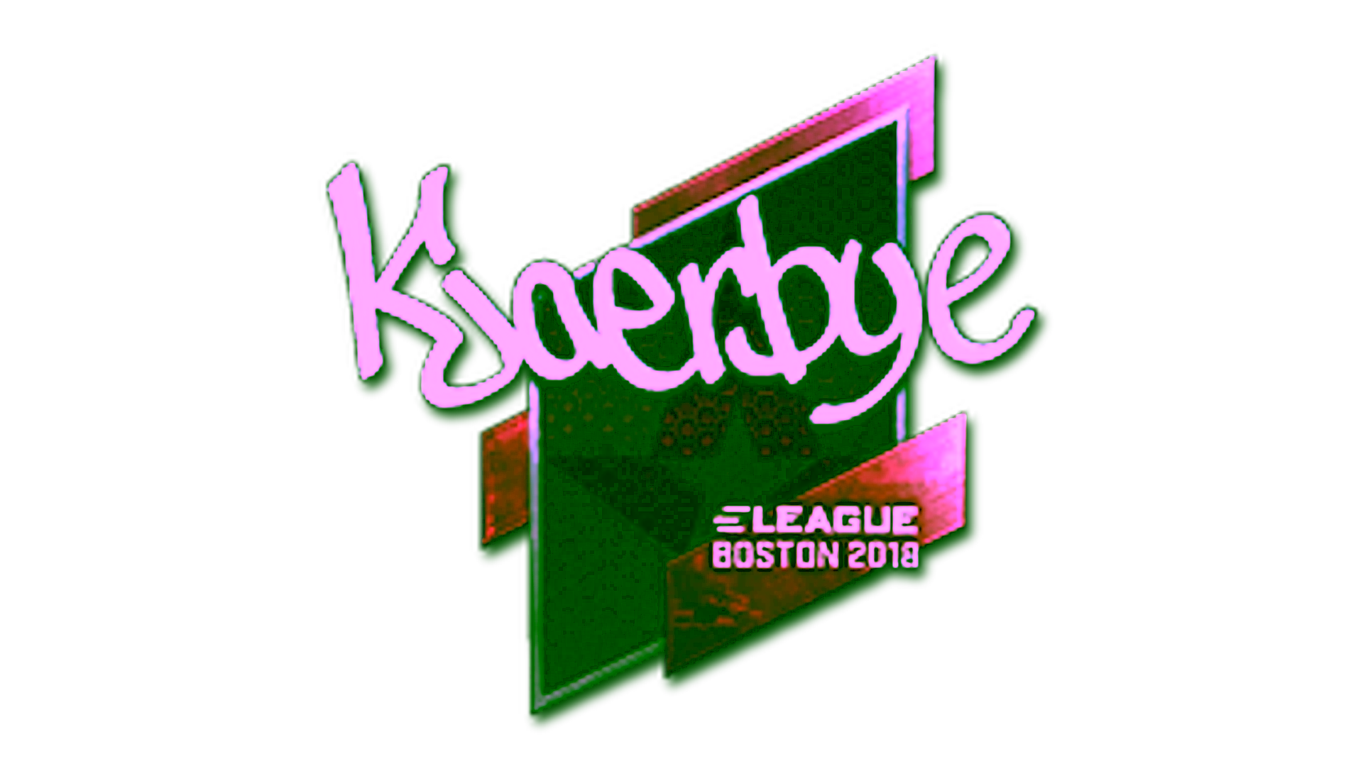 Display for Sticker | Kjaerbye (Foil) | Boston 2018