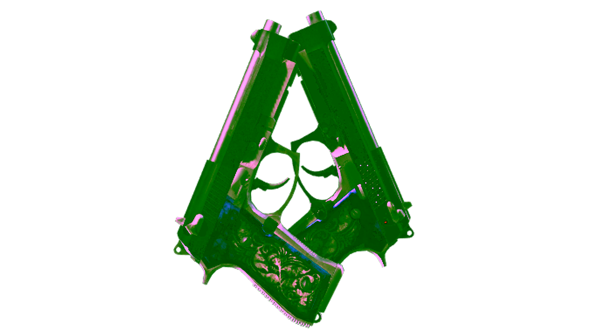 Display for Souvenir Dual Berettas | Duelist (Battle-Scarred)