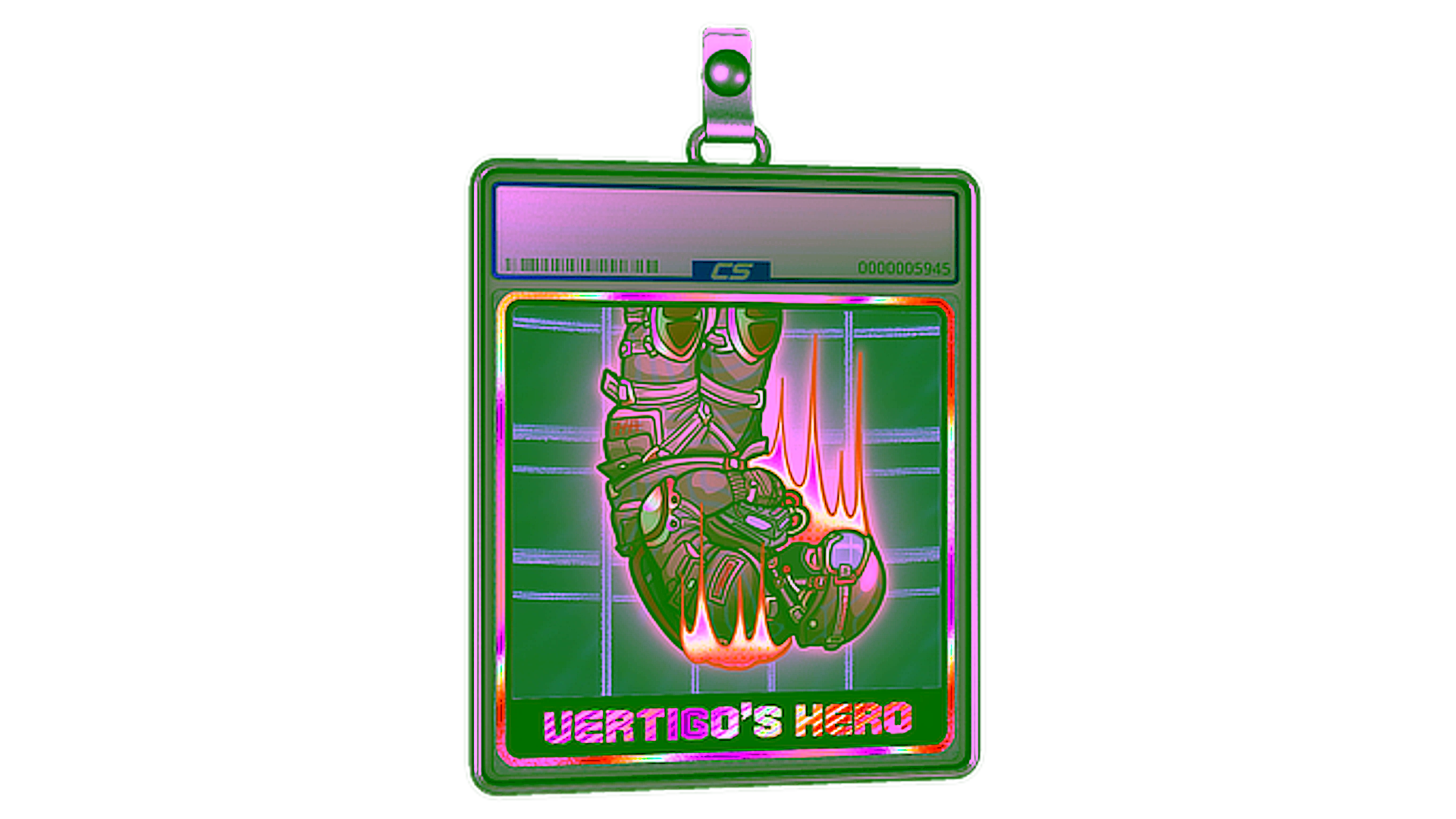 عرض لـ Sticker Slab | Vertigo's Hero (Holo)