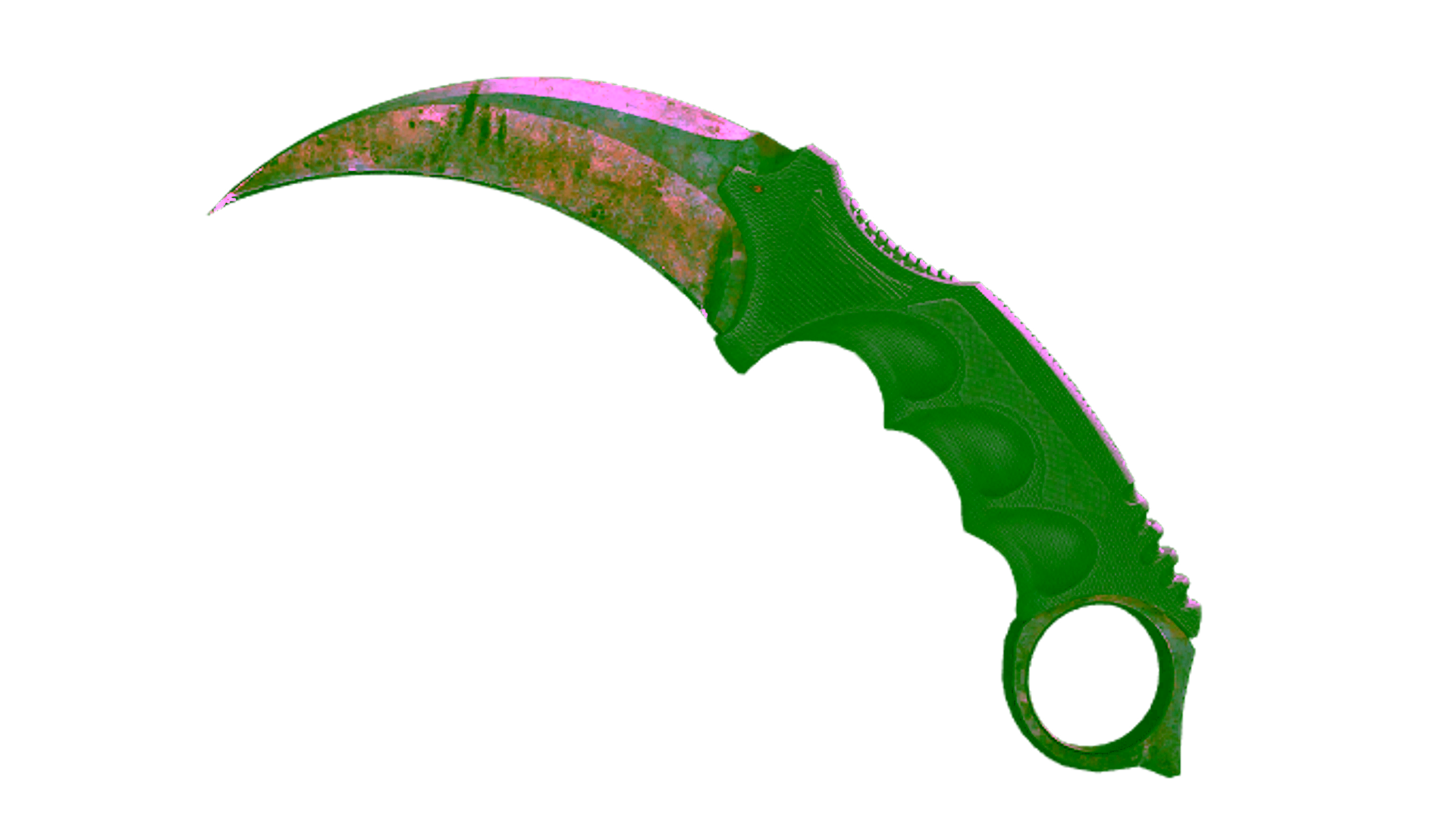 Display for ★ StatTrak™ Karambit | Rust Coat (Battle-Scarred)