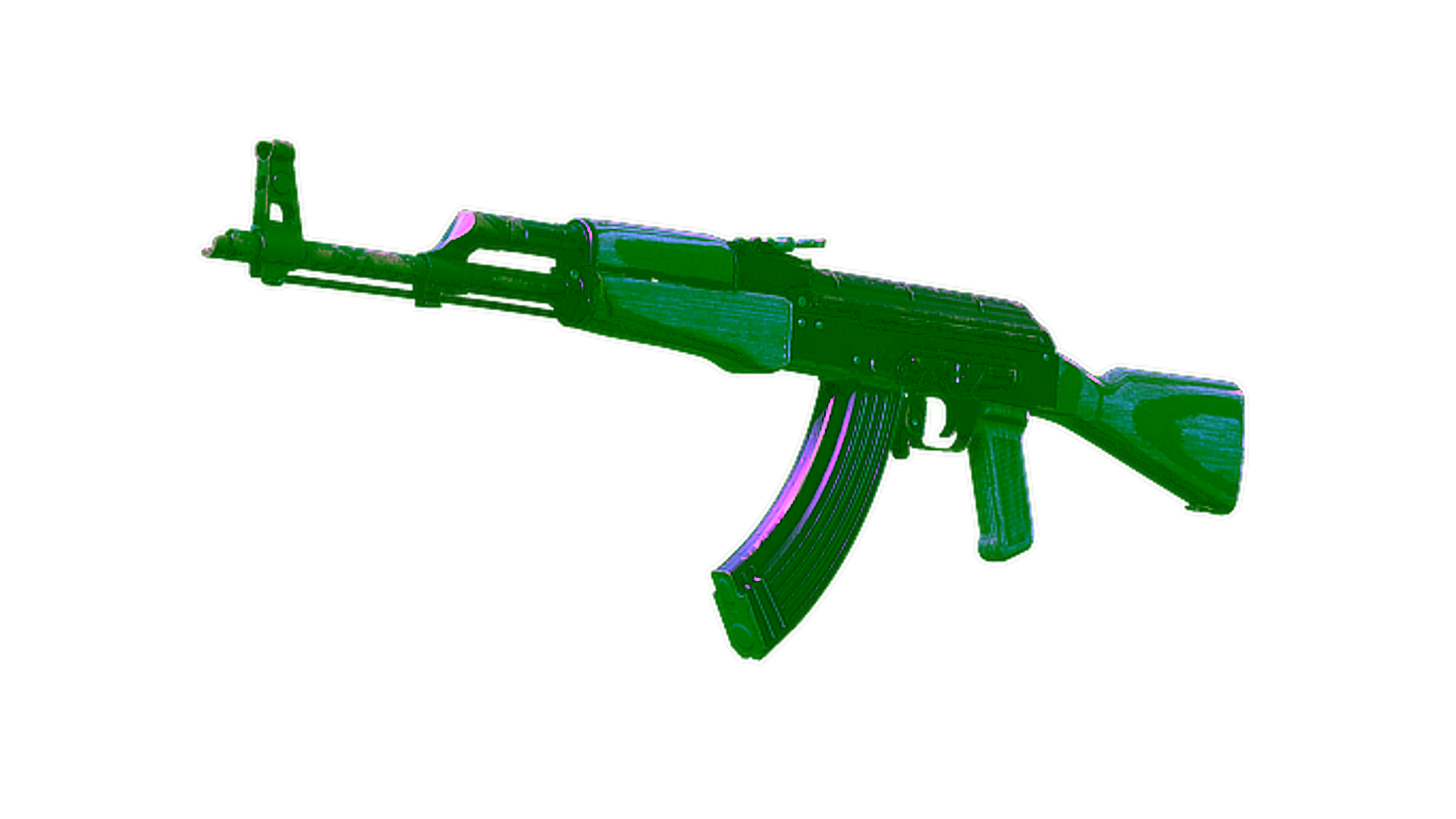 Display for AK-47 | Midnight Laminate (Well-Worn)