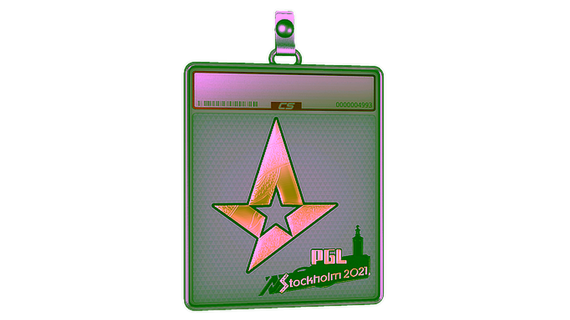 Display for Sticker Slab | Astralis (Gold) | Stockholm 2021