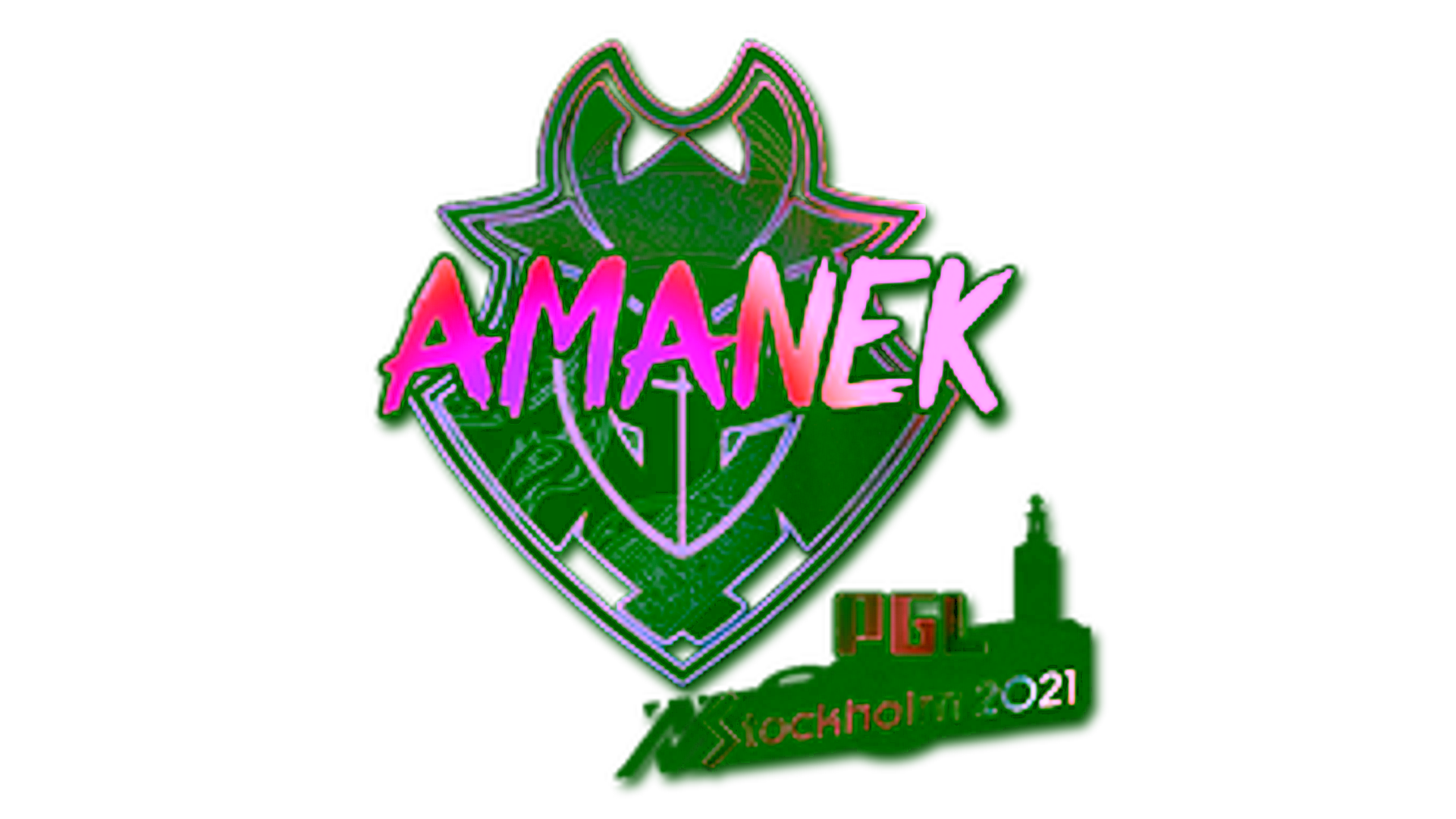 Display for Sticker | AMANEK (Holo) | Stockholm 2021