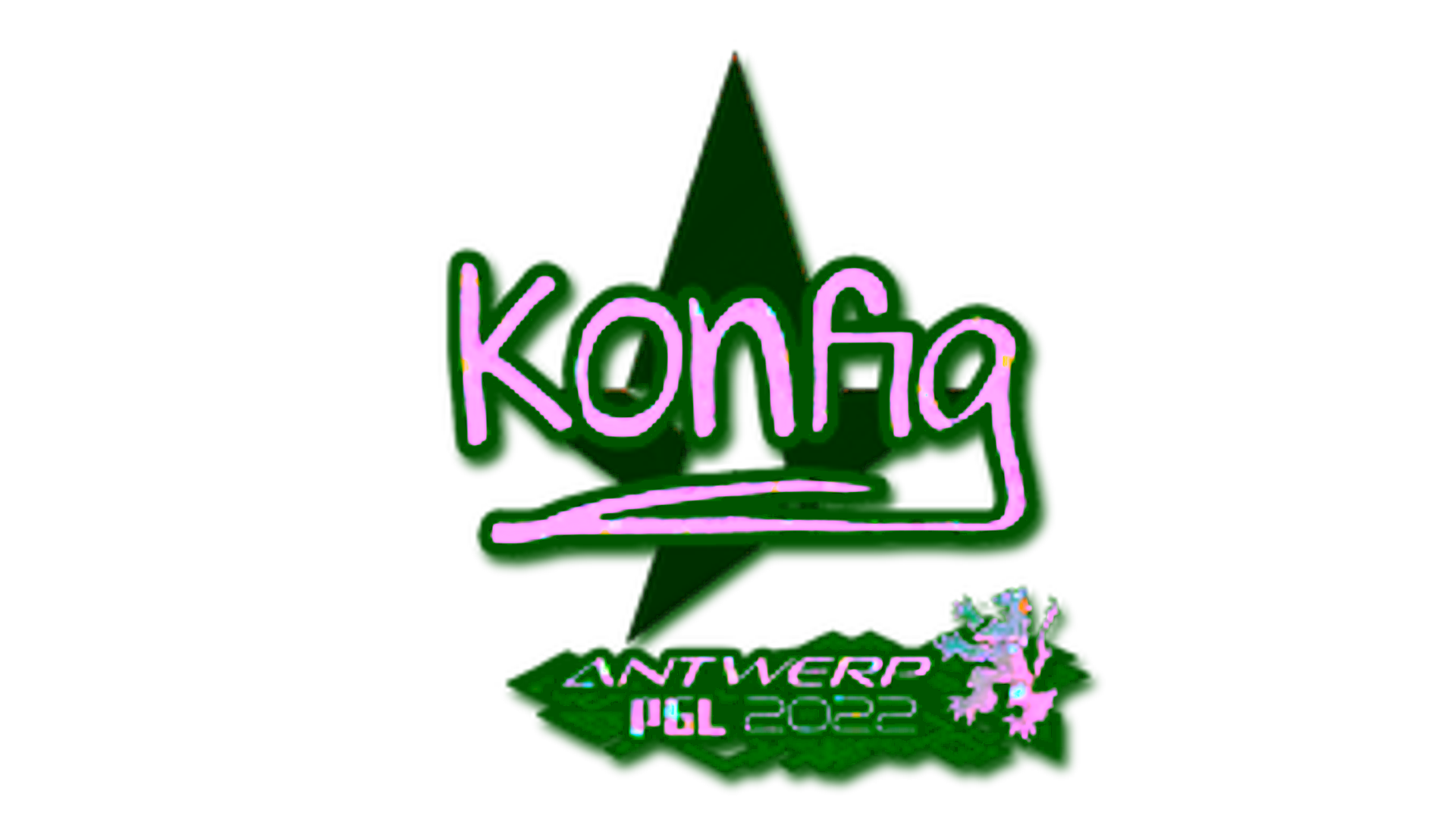 Display for Sticker | k0nfig (Glitter) | Antwerp 2022