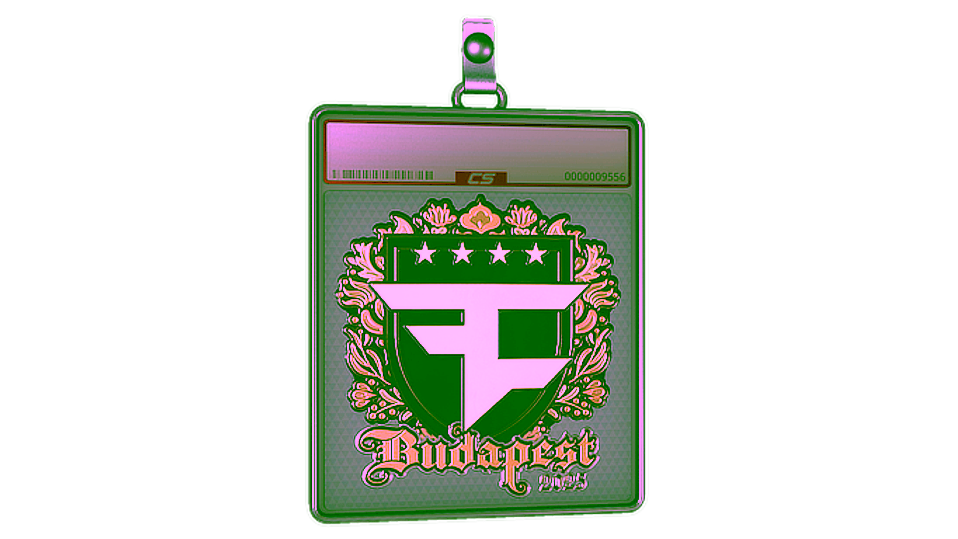 Дисплей для Sticker Slab | FaZe Clan (Gold) | Budapest 2025