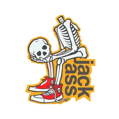 Sticker Head In Hands