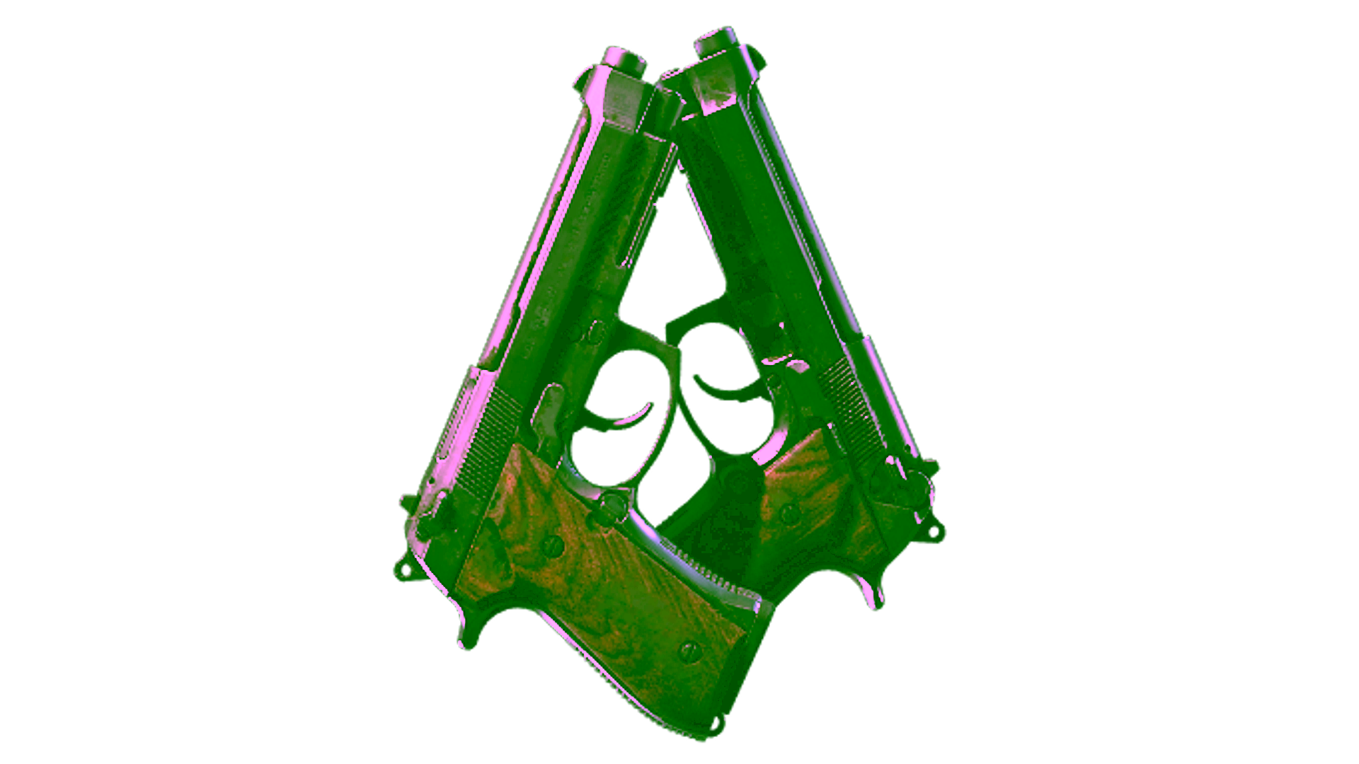 Display for Dual Berettas | Oil Change (Battle-Scarred)