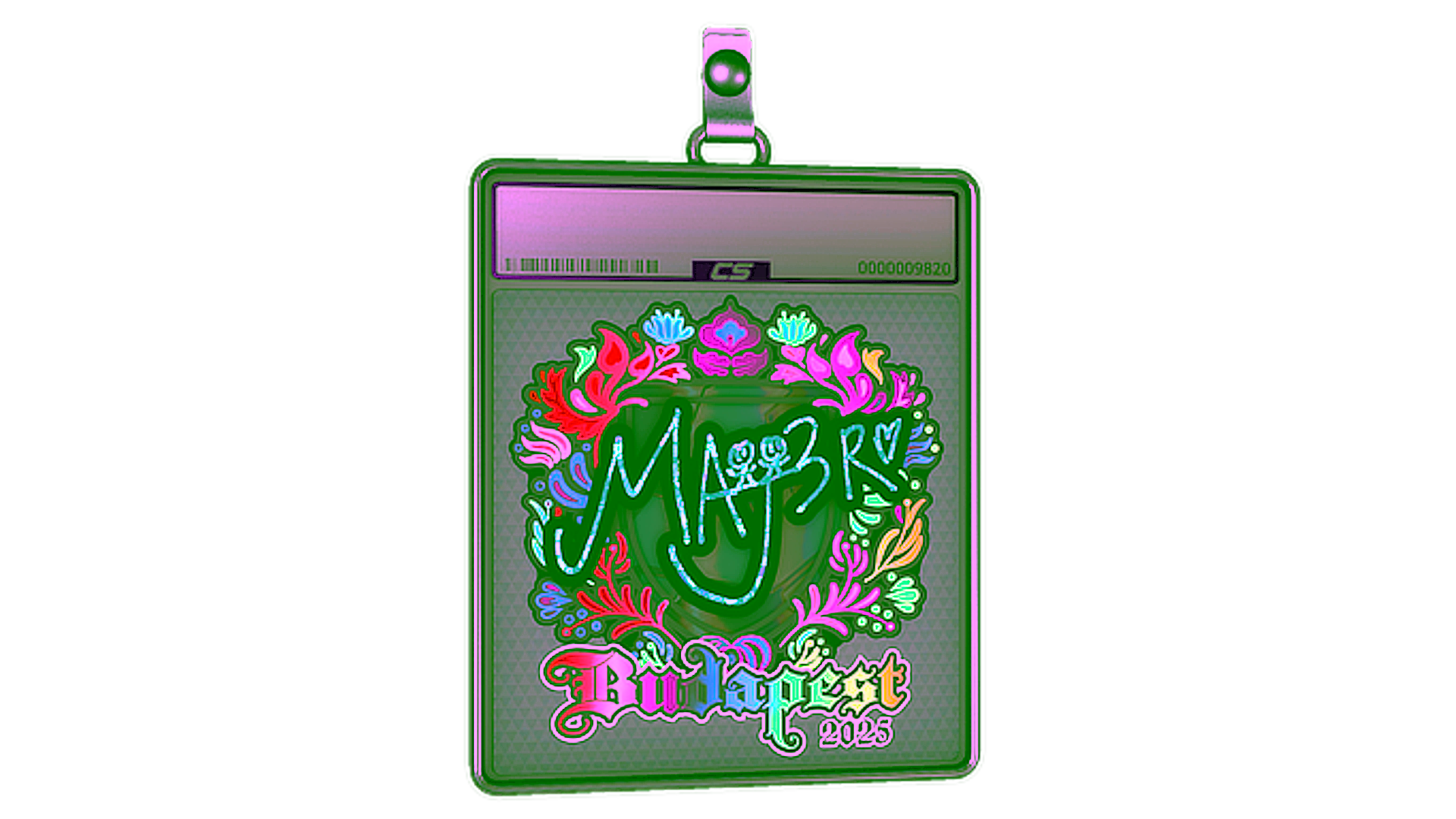 Display for Sticker Slab | MAJ3R (Holo) | Budapest 2025