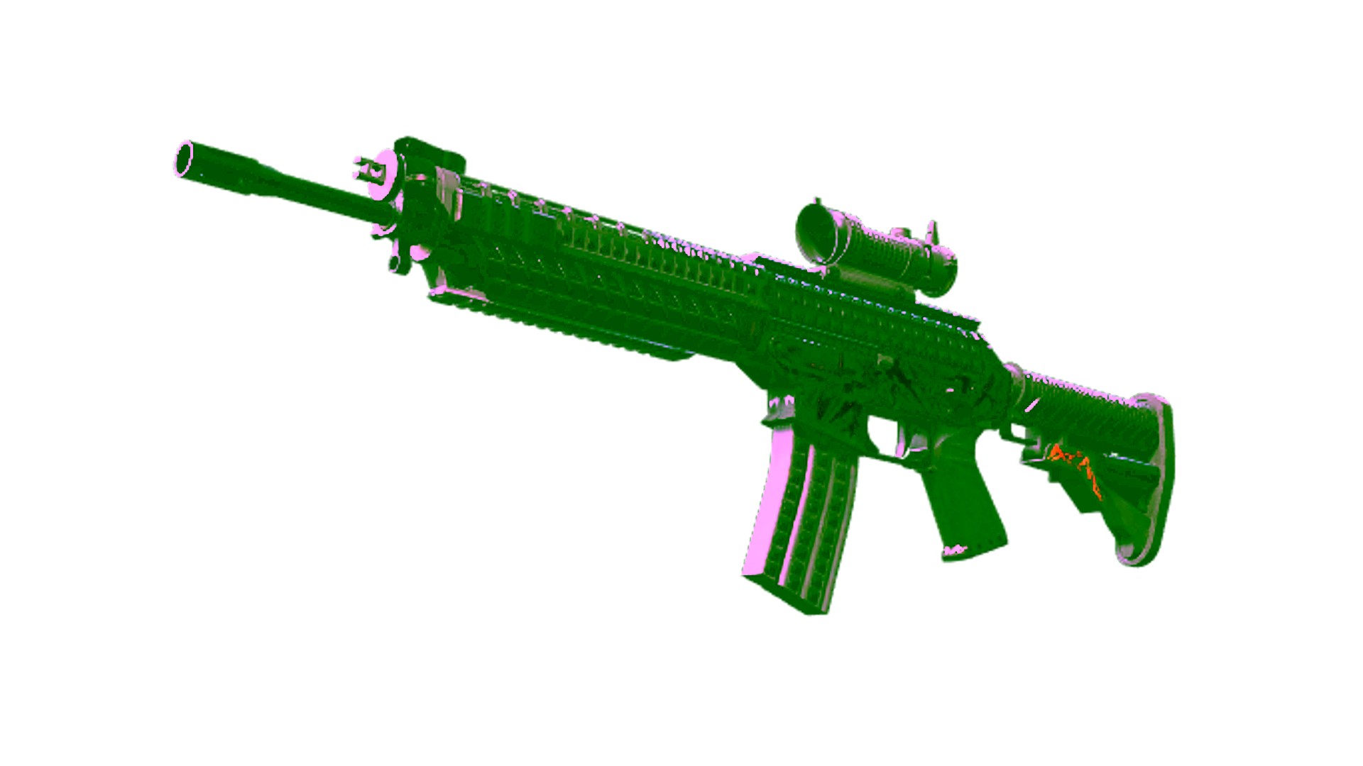 Display for SG 553 | Heavy Metal (Field-Tested)