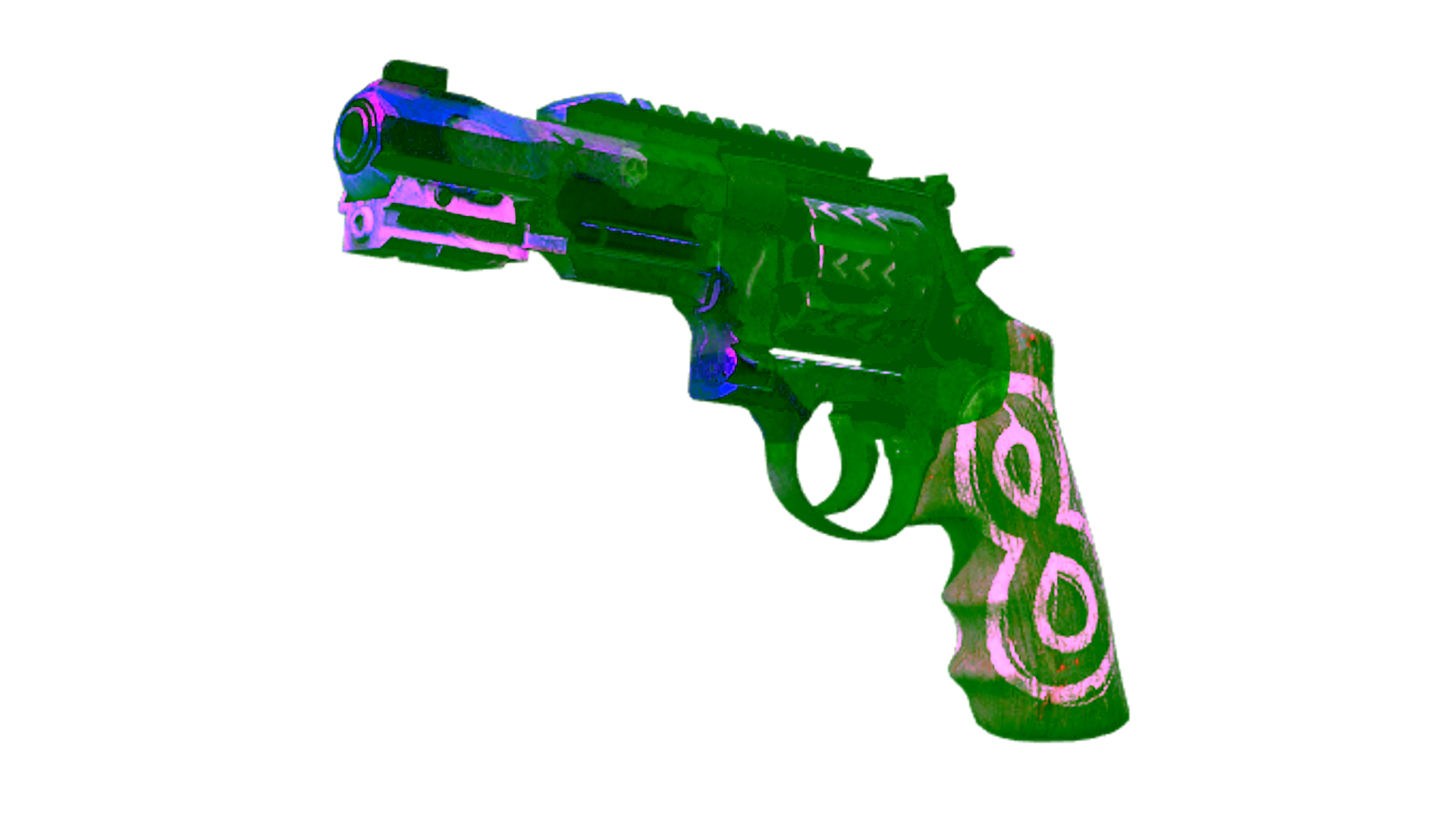 Display for StatTrak™ R8 Revolver | Crazy 8 (Battle-Scarred)