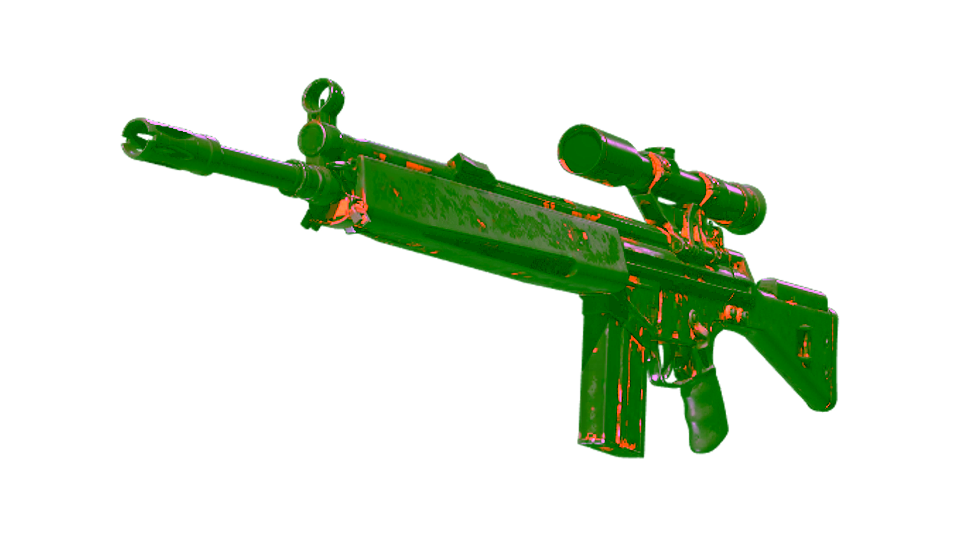 Display for G3SG1 | Orange Crash (Battle-Scarred)