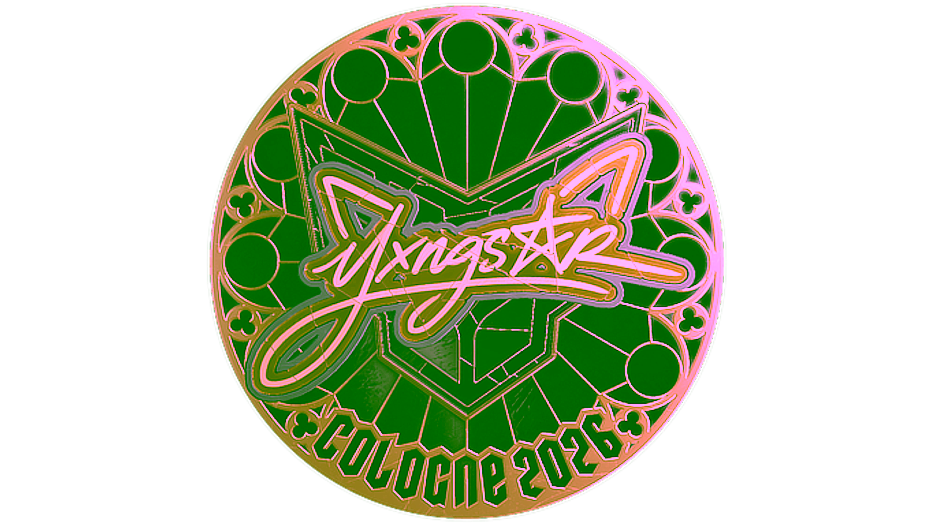 Display for Sticker | yxngstxr (Gold) | Cologne 2026