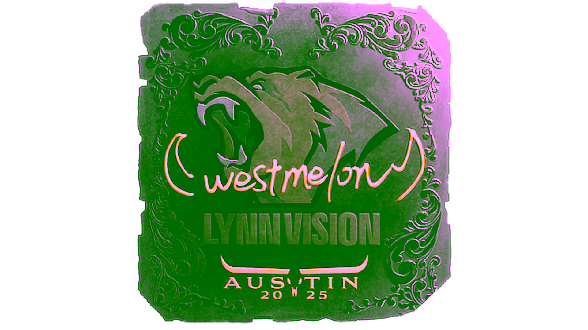 Display for Sticker | westmelon (Foil) | Austin 2025