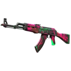 StatTrak™ AK-47 | Neon Revolution (Battle-Scarred)