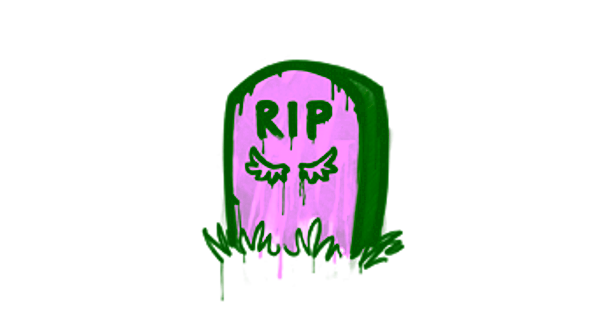 Display for Sealed Graffiti | Tombstone (Shark White)