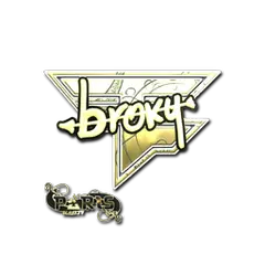 Sticker | broky (Gold) | Paris 2023