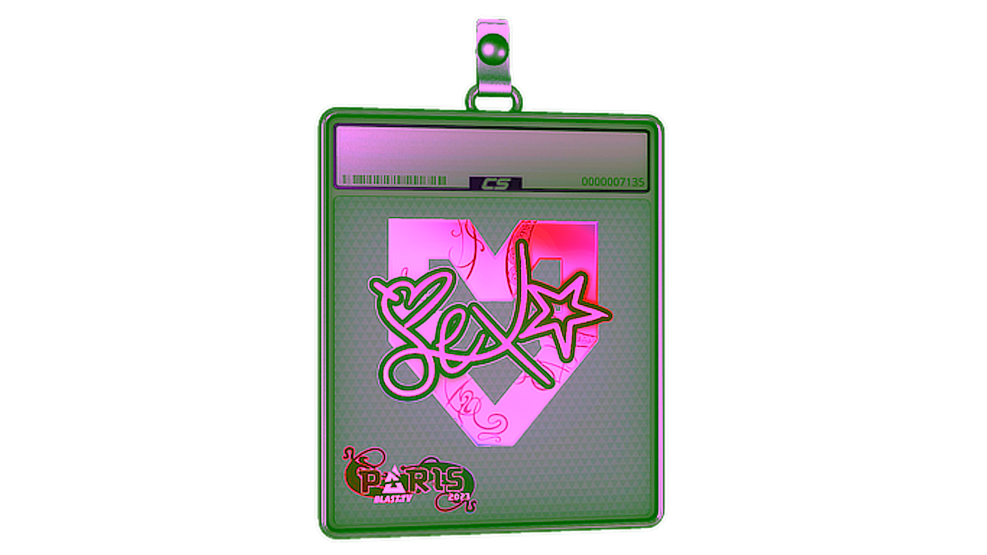 Display for Sticker Slab | dexter (Holo) | Paris 2023