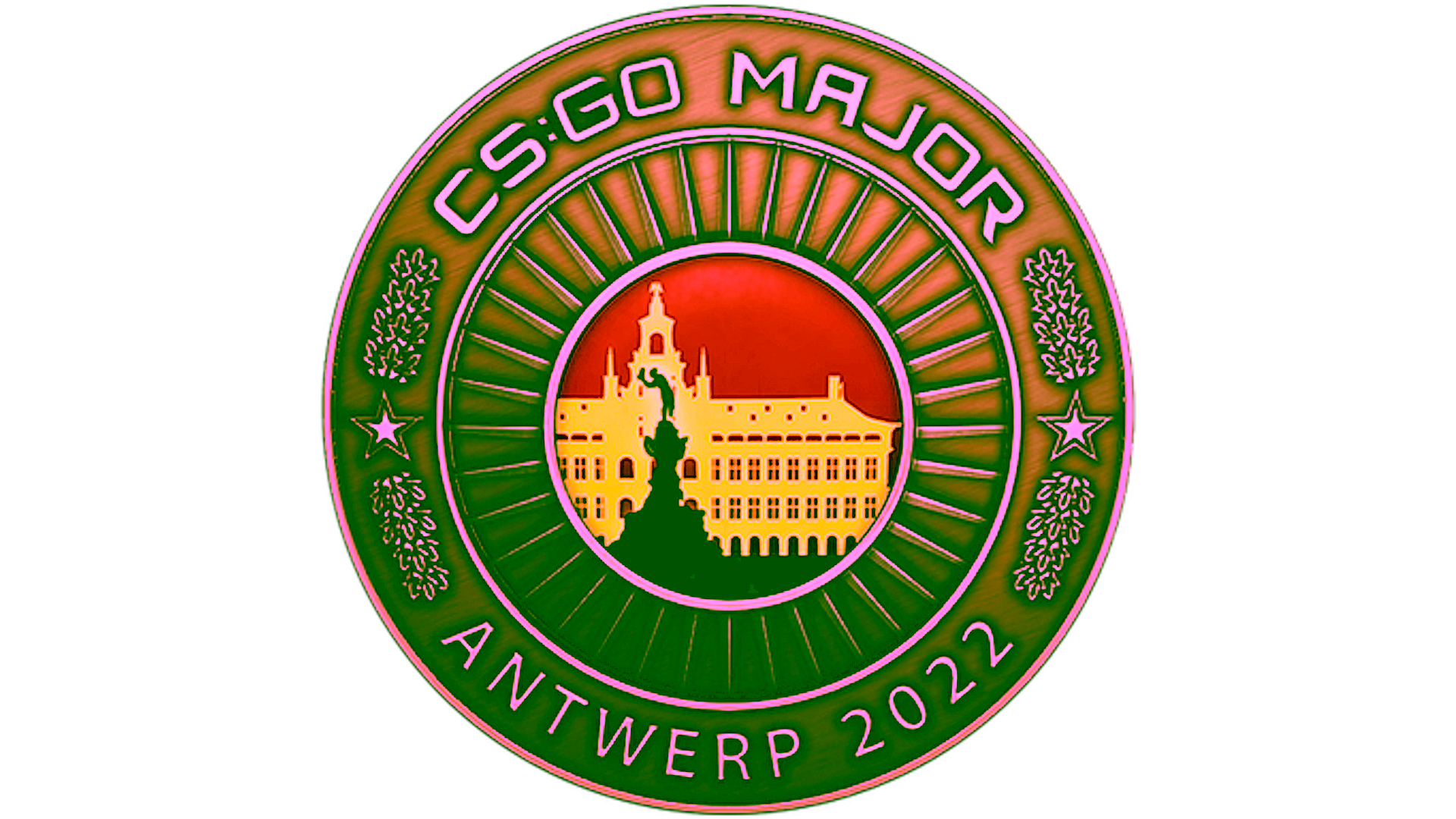 Display for Antwerp 2022 Coin