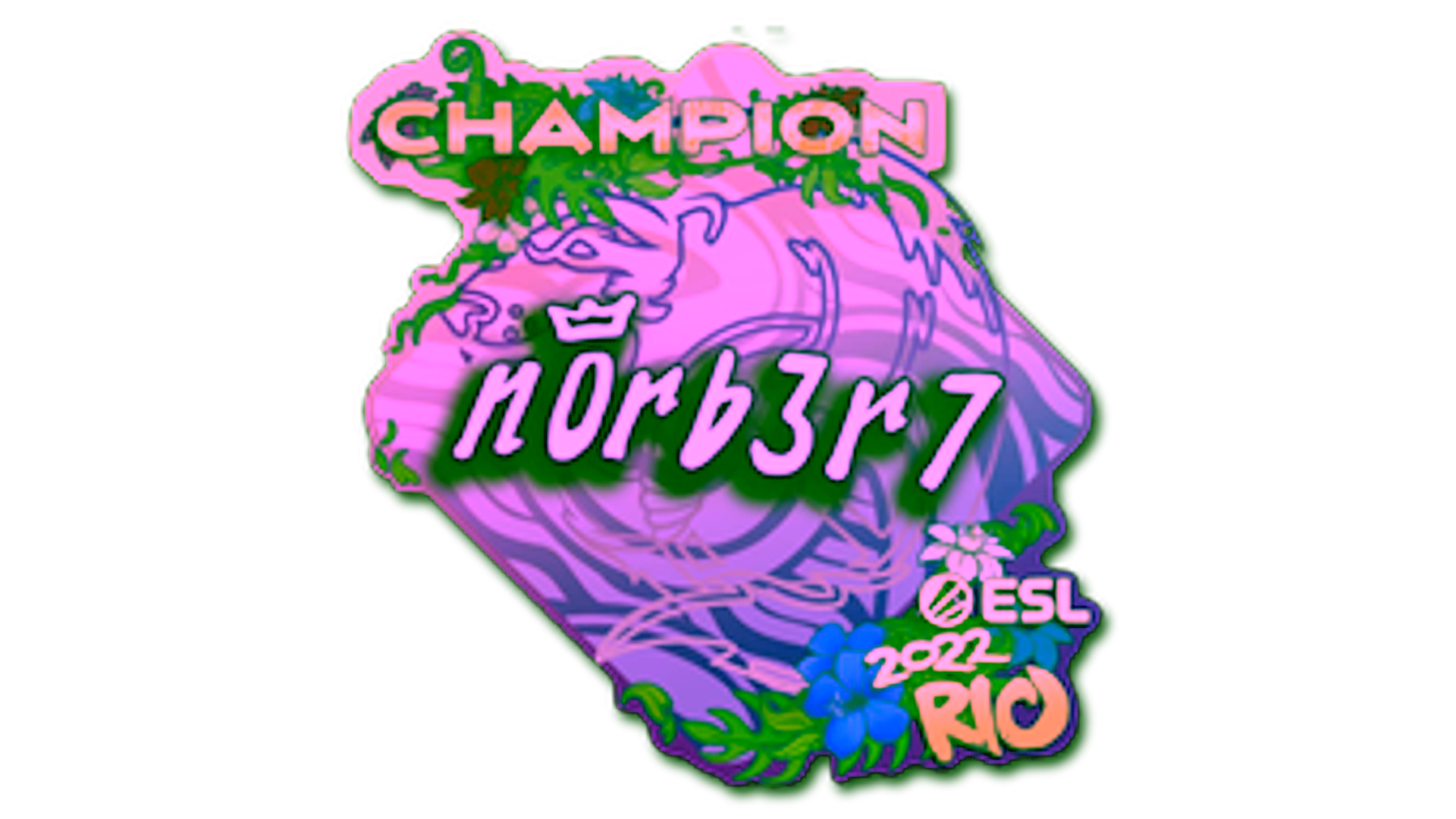 Display for Sticker | n0rb3r7 (Champion) | Rio 2022