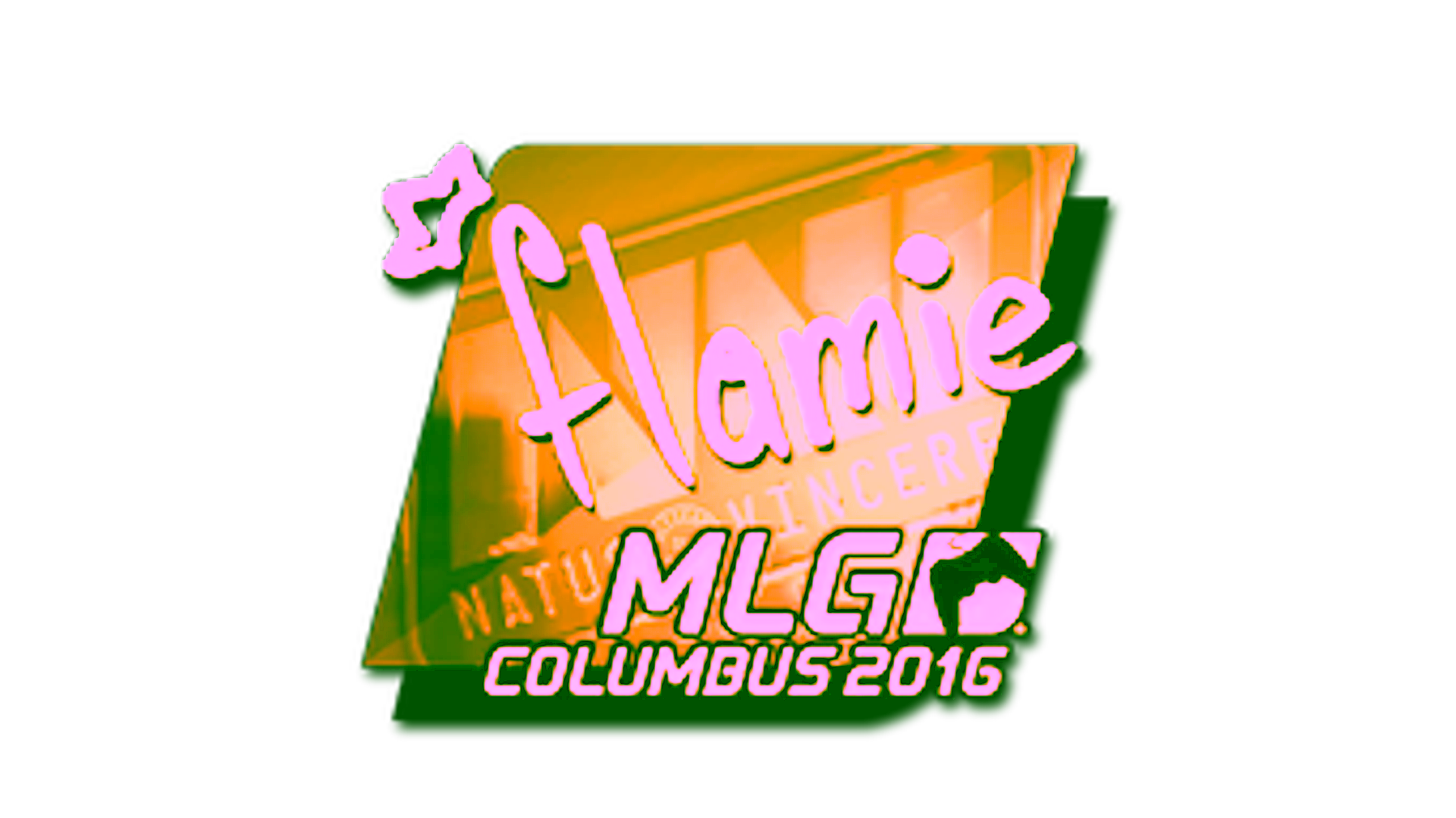 Rodyti Sticker | flamie (Gold) | MLG Columbus 2016