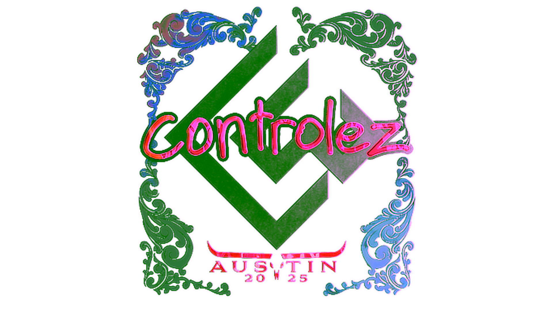 Display for Sticker | controlez (Holo) | Austin 2025