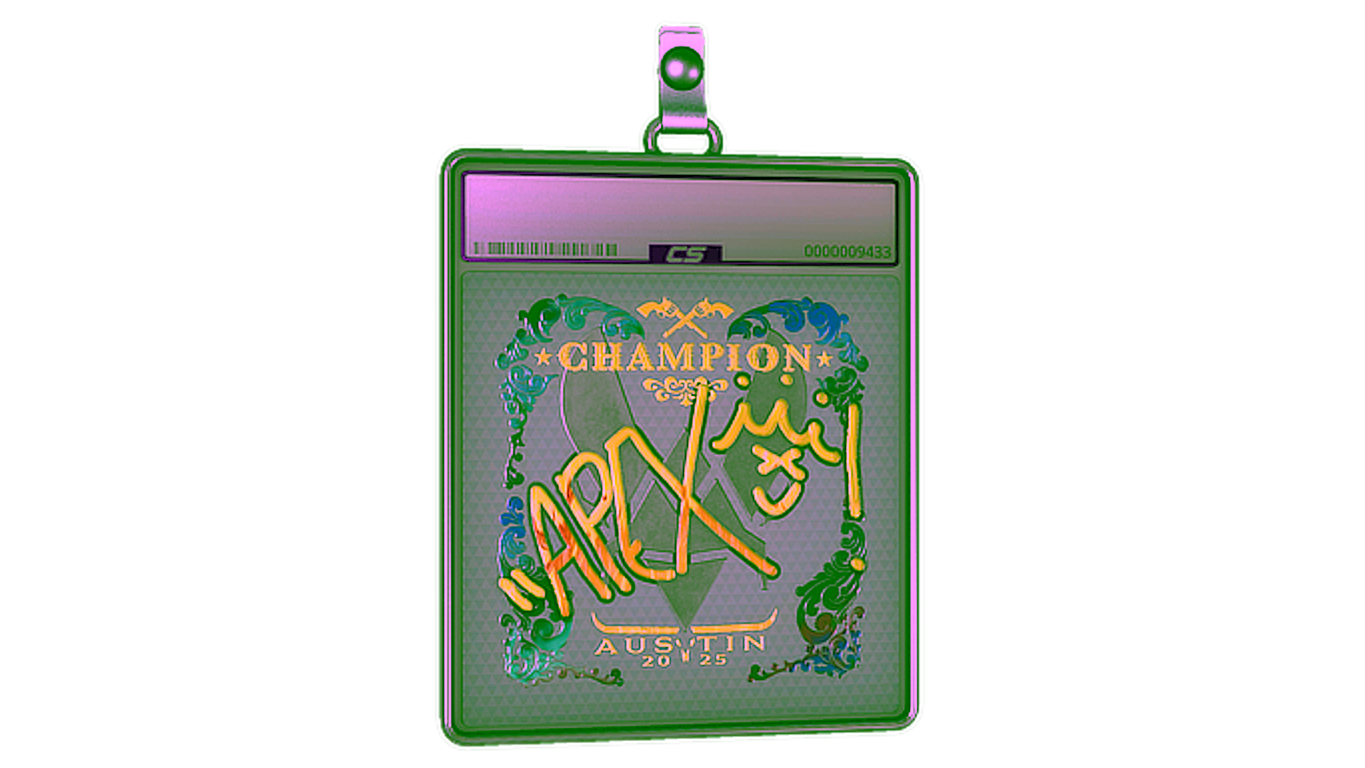 Дисплей для Sticker Slab | apEX (Holo, Champion) | Austin 2025