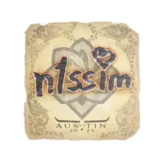 Sticker n1ssim Austin 2025