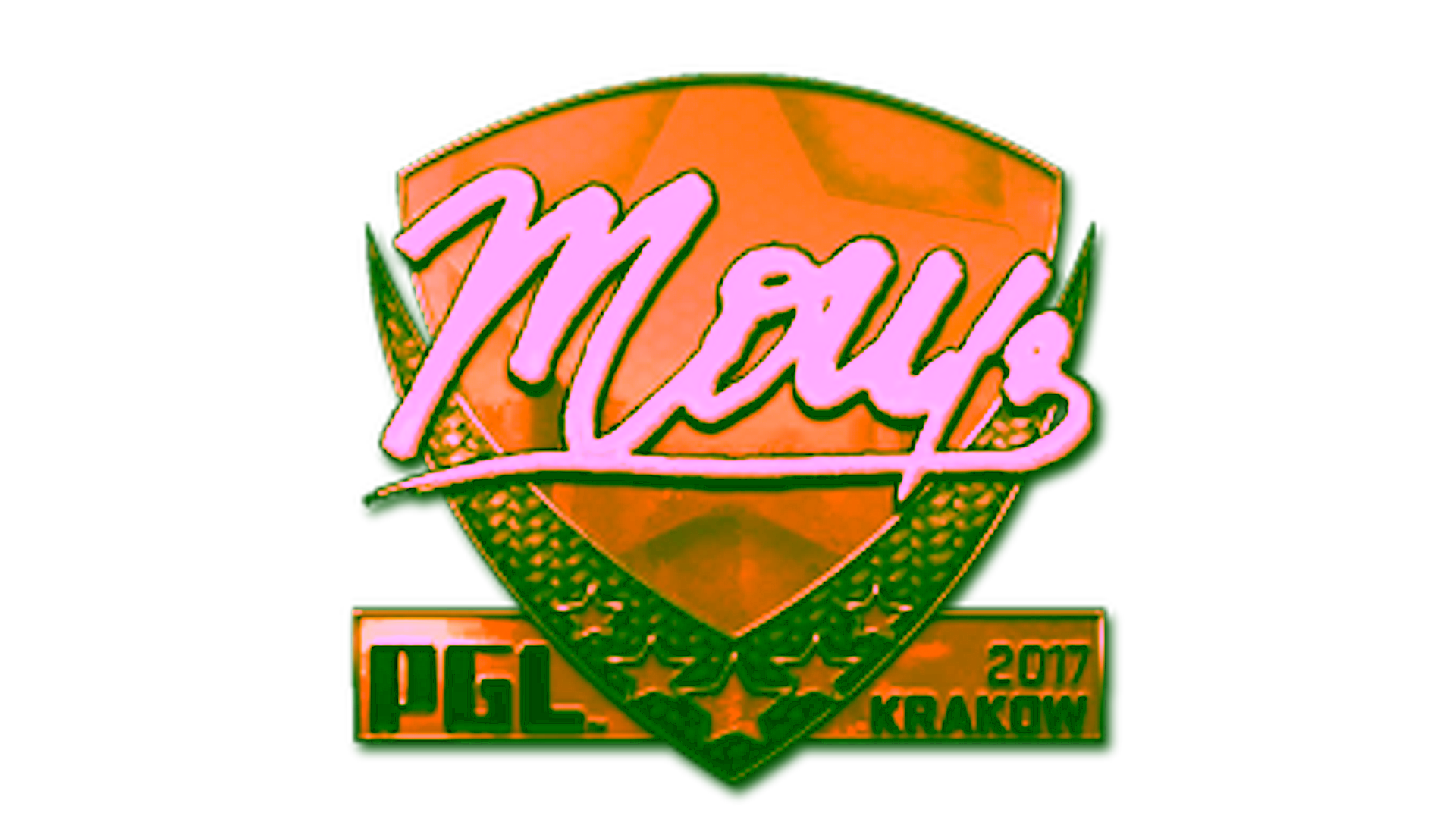 Display for Sticker | mou (Gold) | Krakow 2017