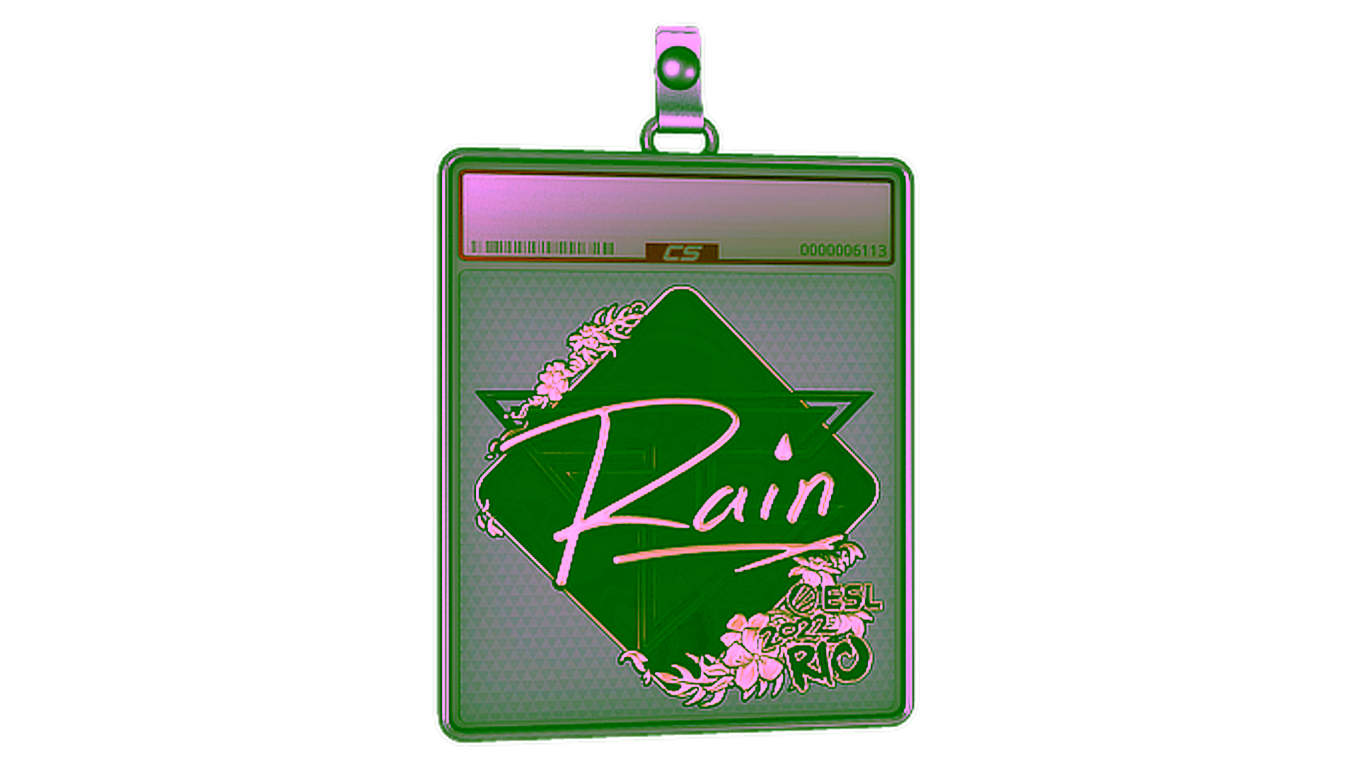 Anzeige für Sticker Slab | rain (Gold) | Rio 2022