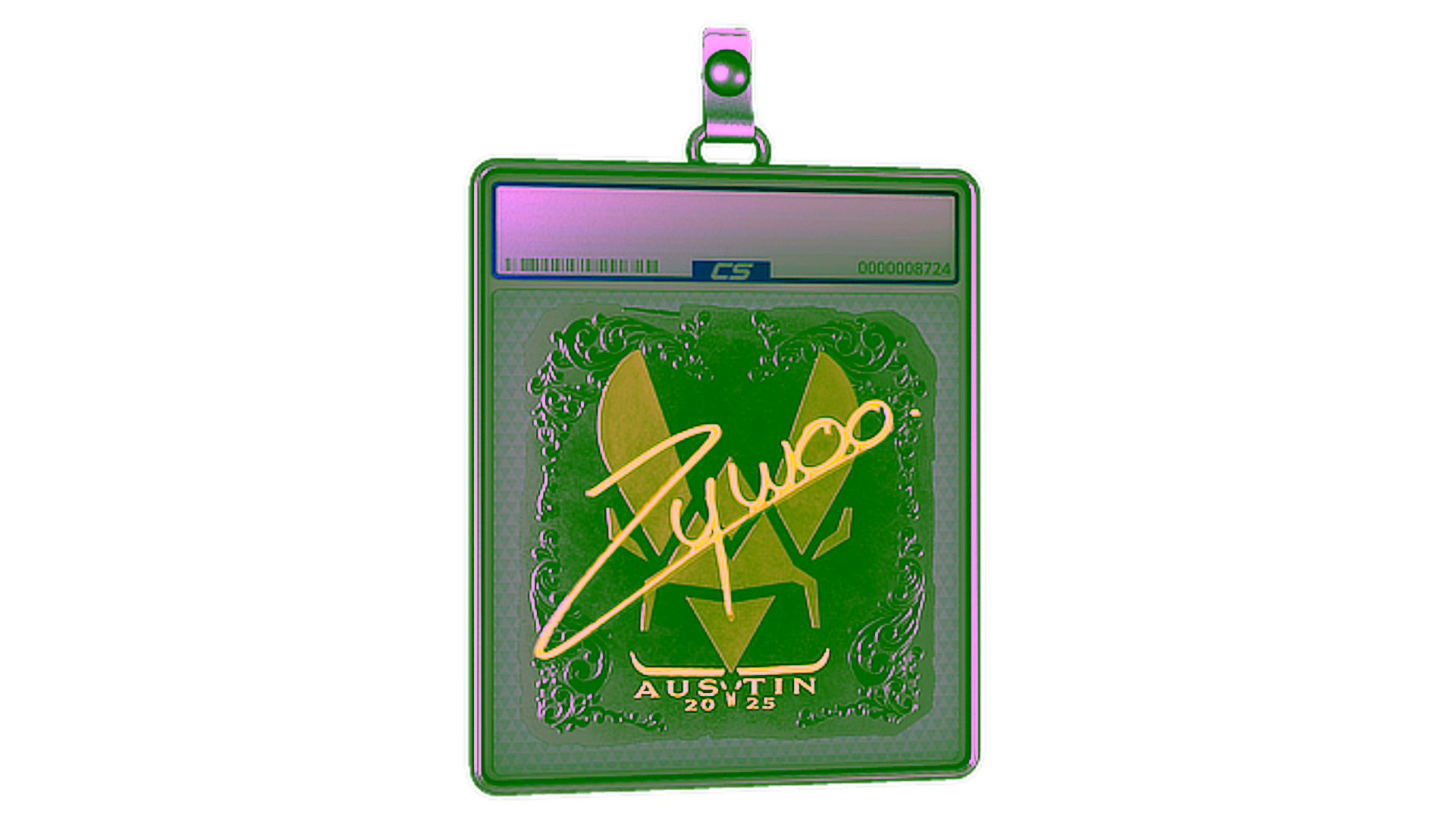 Affichage pour Sticker Slab | ZywOo (Foil) | Austin 2025