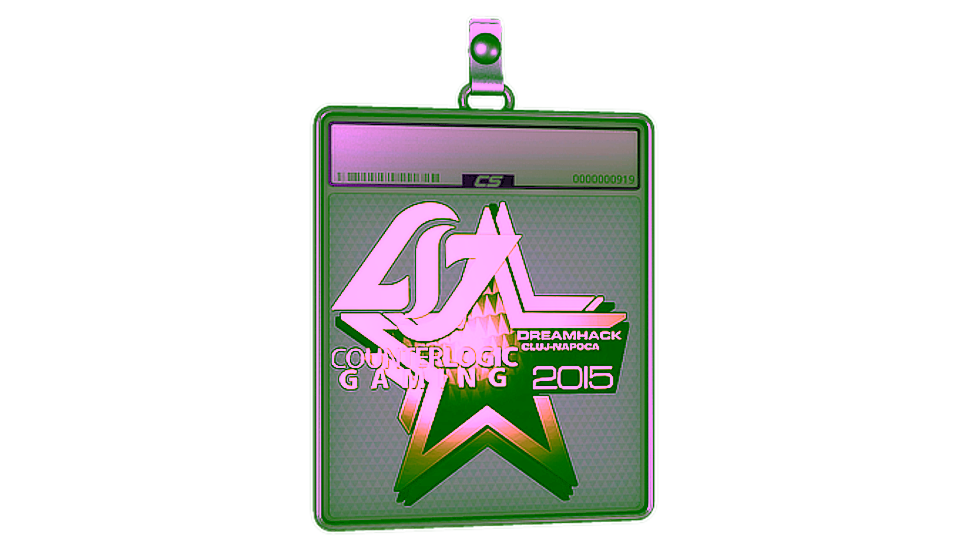 Display for Sticker Slab | Counter Logic Gaming (Gold) | Cluj-Napoca 2015