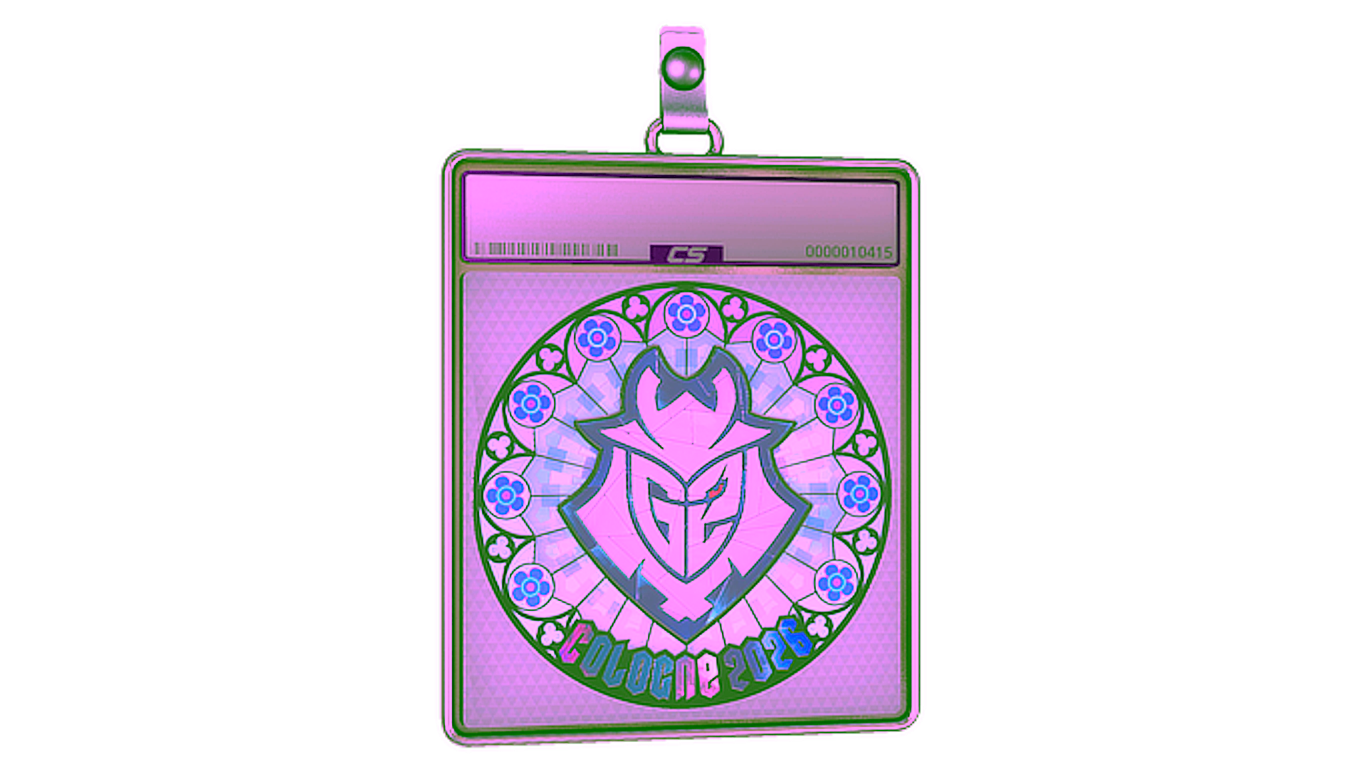 Display for Sticker Slab | G2 esports (Holo) | Cologne 2026