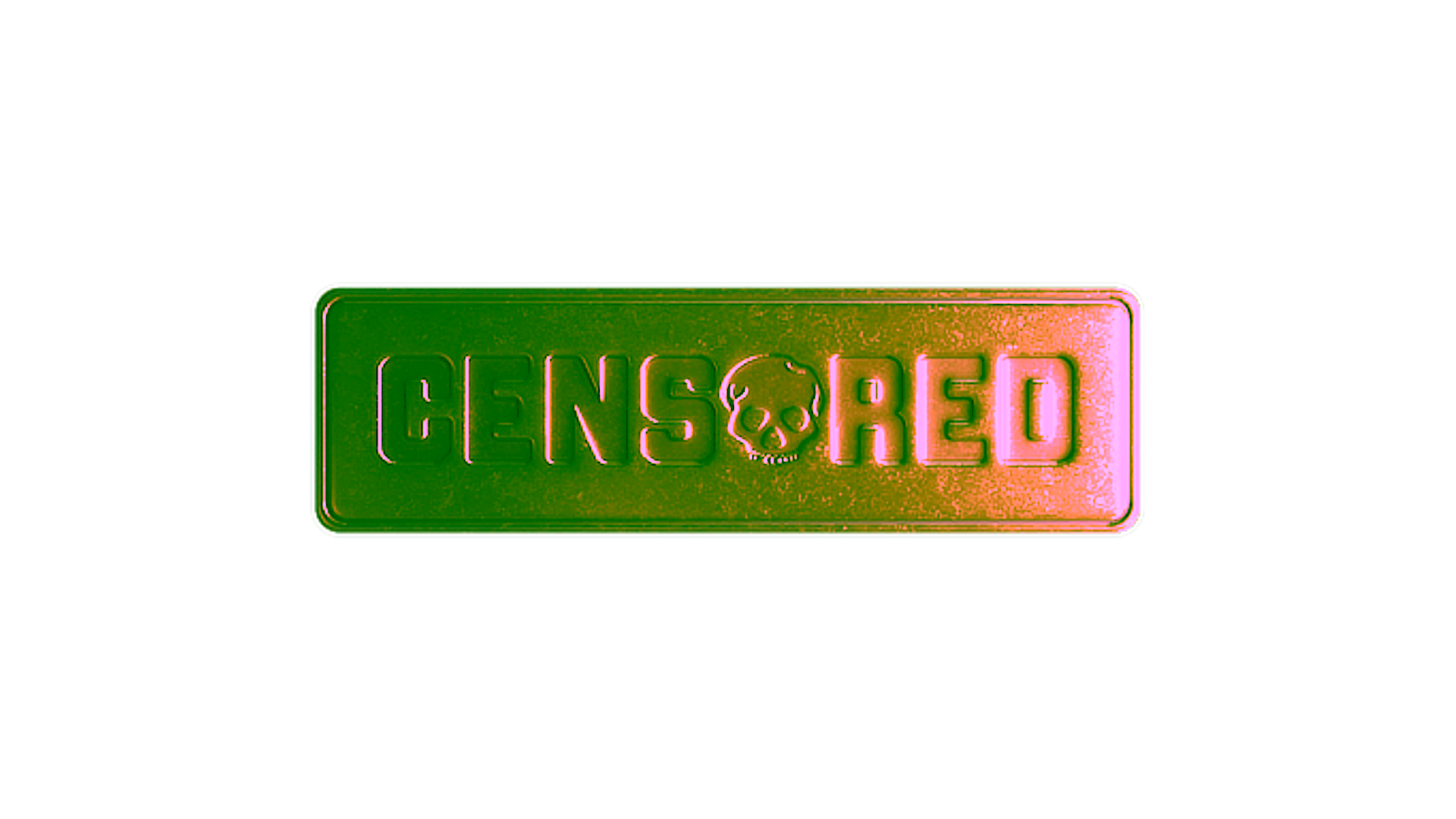 Mostrar para Sticker | Censored (Foil)