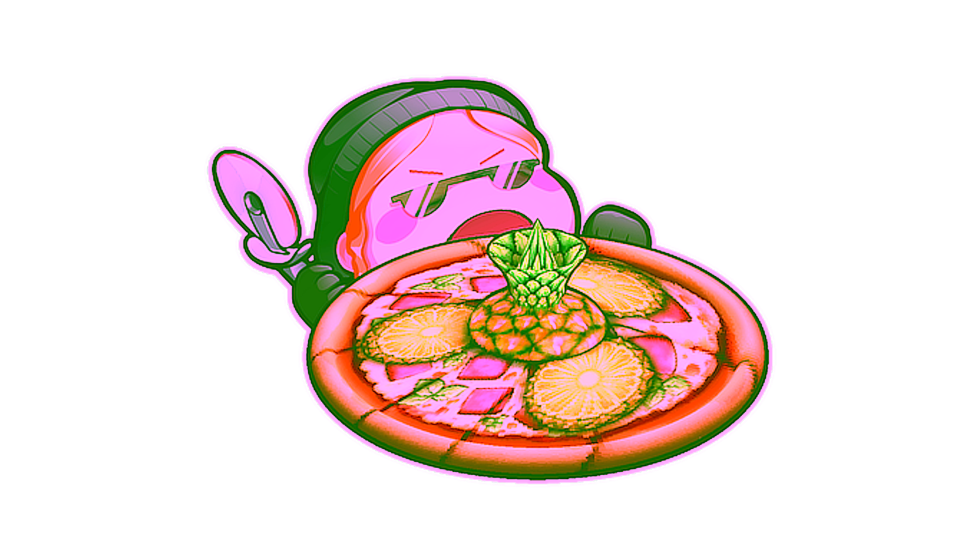 Sticker | Pineapple On Pizza (Lenticular) için görüntü
