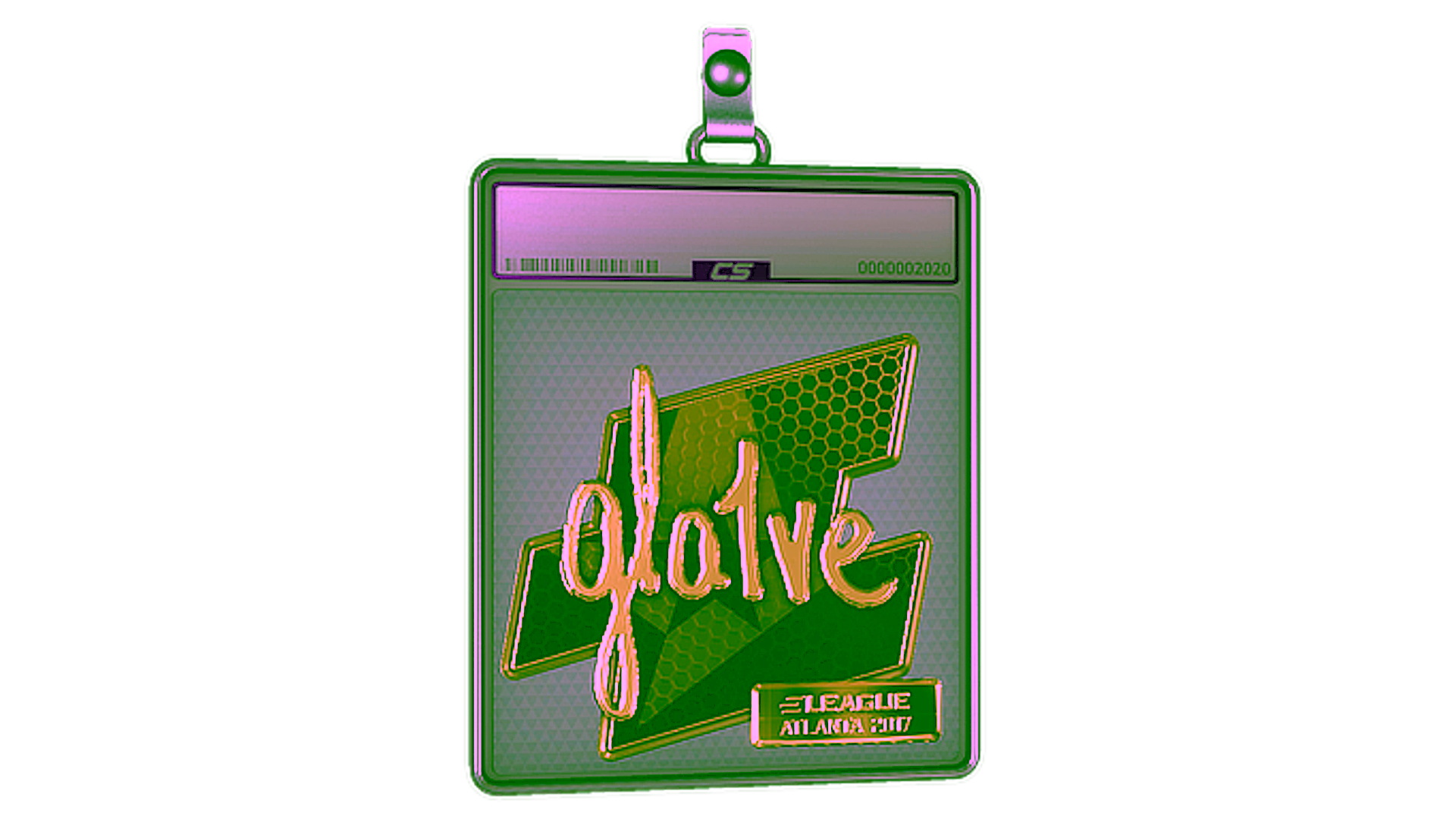 Affichage pour Sticker Slab | gla1ve (Gold) | Atlanta 2017