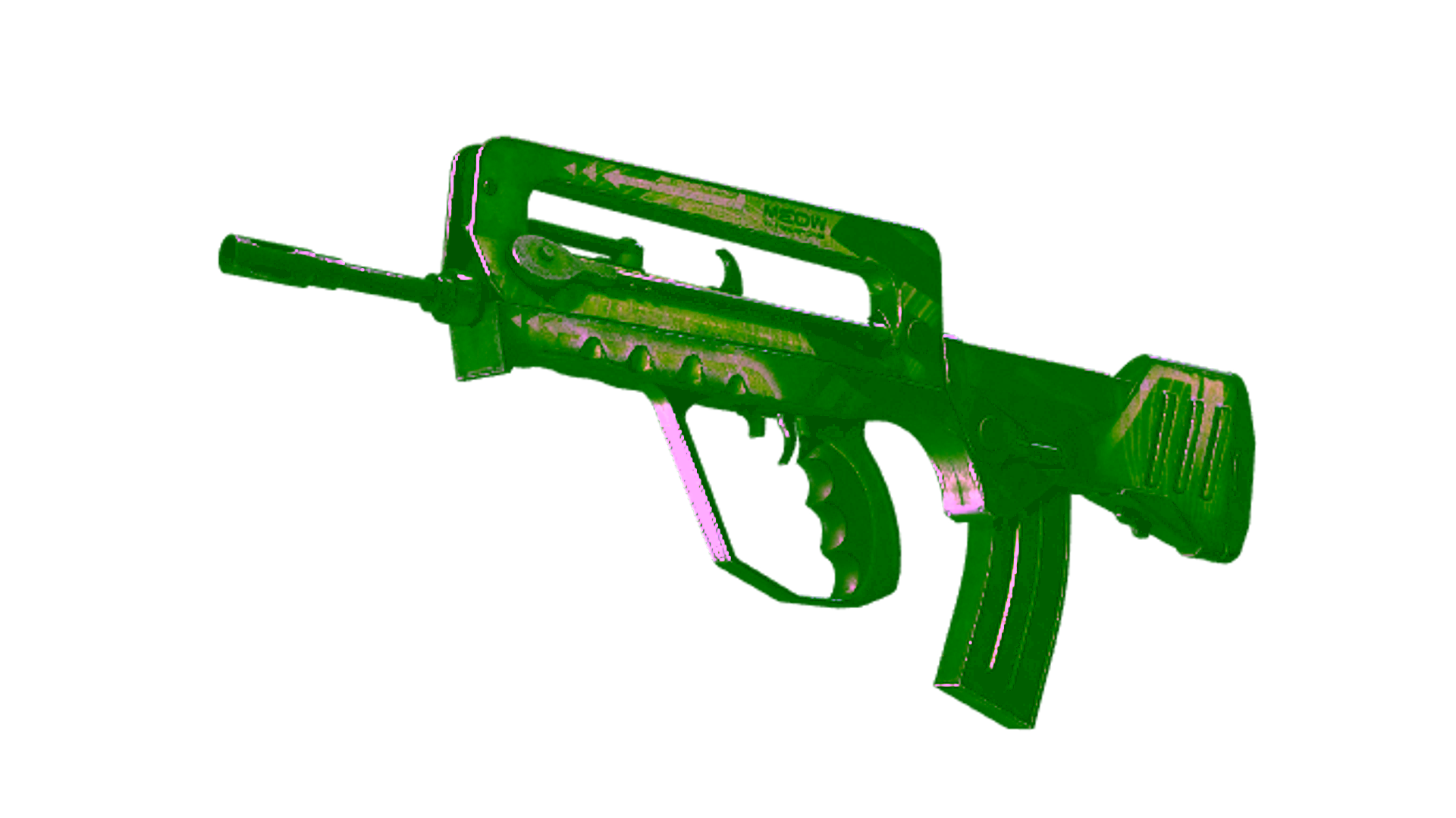 Display for StatTrak™ FAMAS | Meow 36 (Battle-Scarred)
