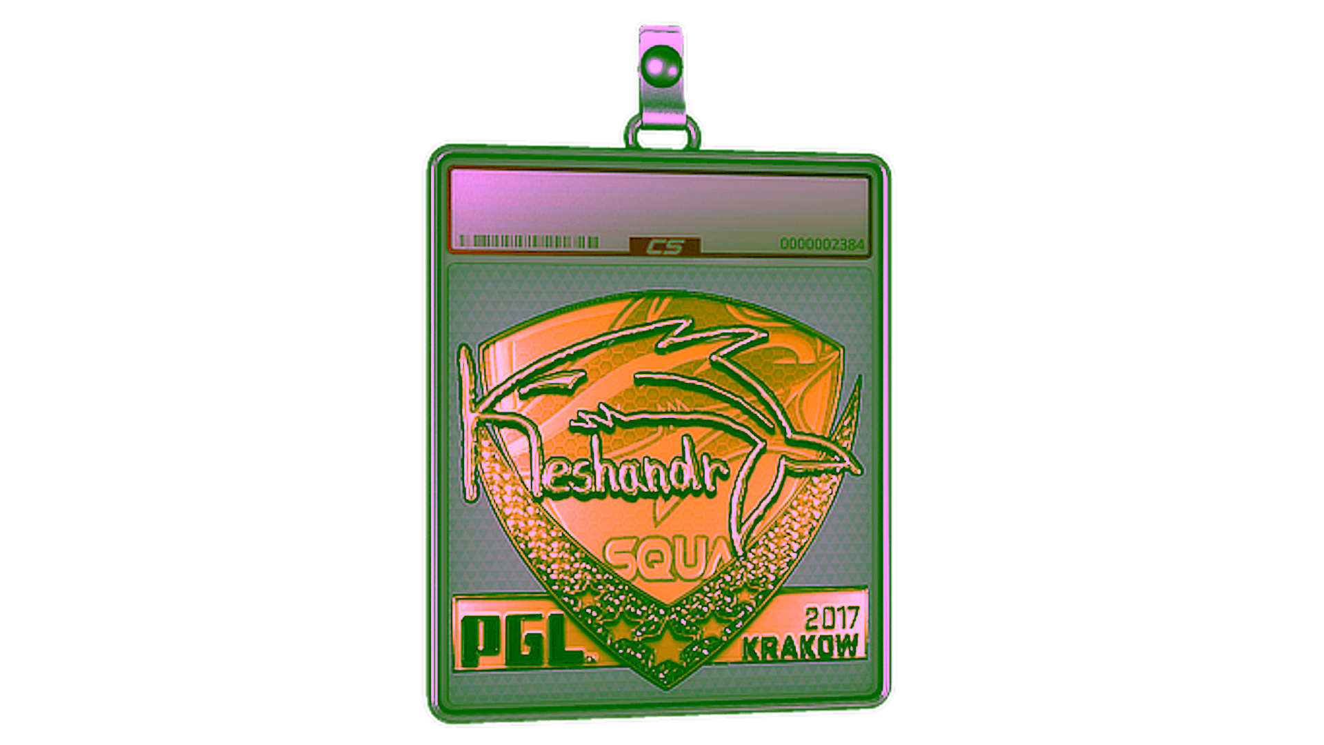 Display for Sticker Slab | keshandr (Gold) | Krakow 2017