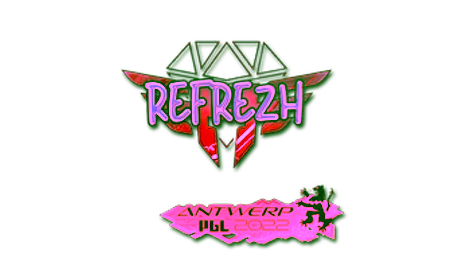 Display for Sticker | refrezh (Holo) | Antwerp 2022