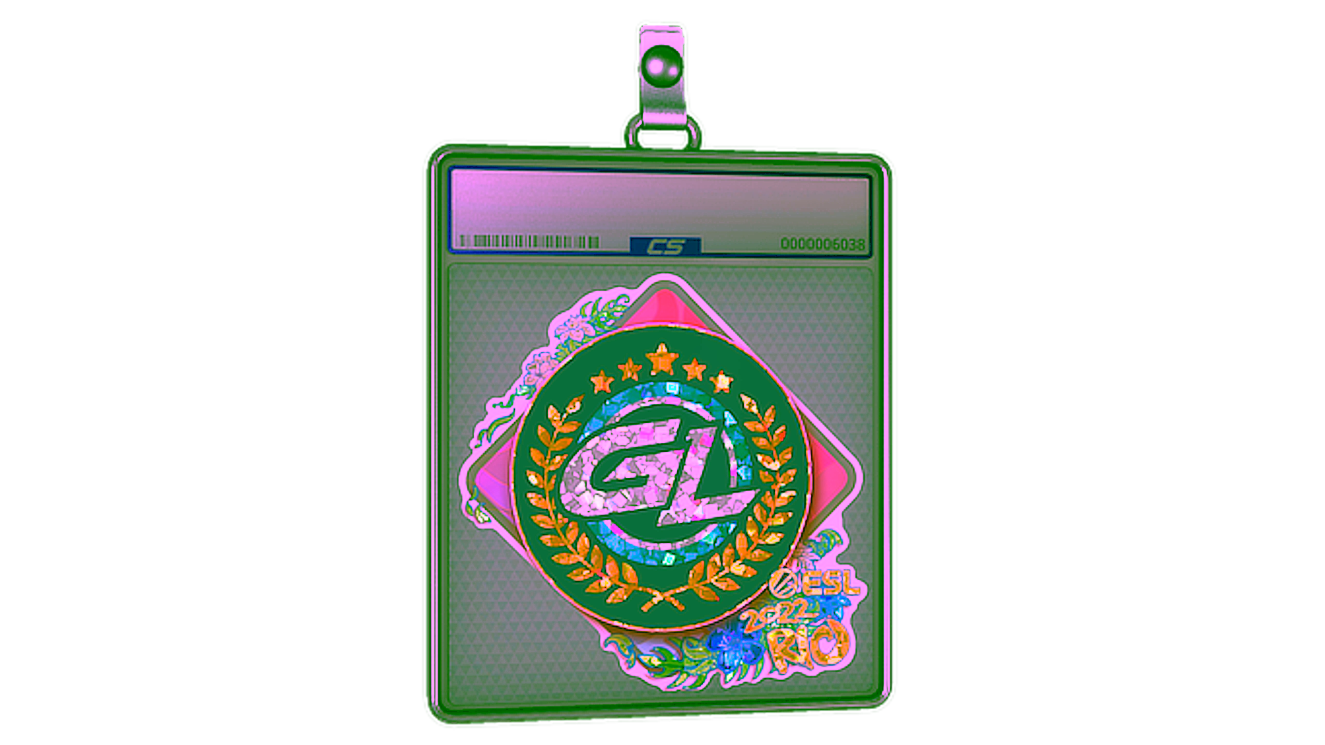 Display for Sticker Slab | GamerLegion (Glitter) | Rio 2022