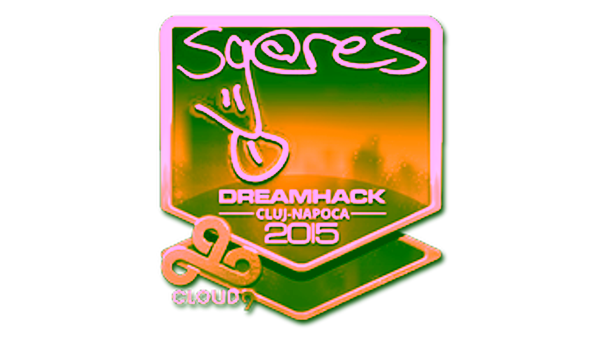 Display for Sticker | seang@res (Gold) | Cluj-Napoca 2015