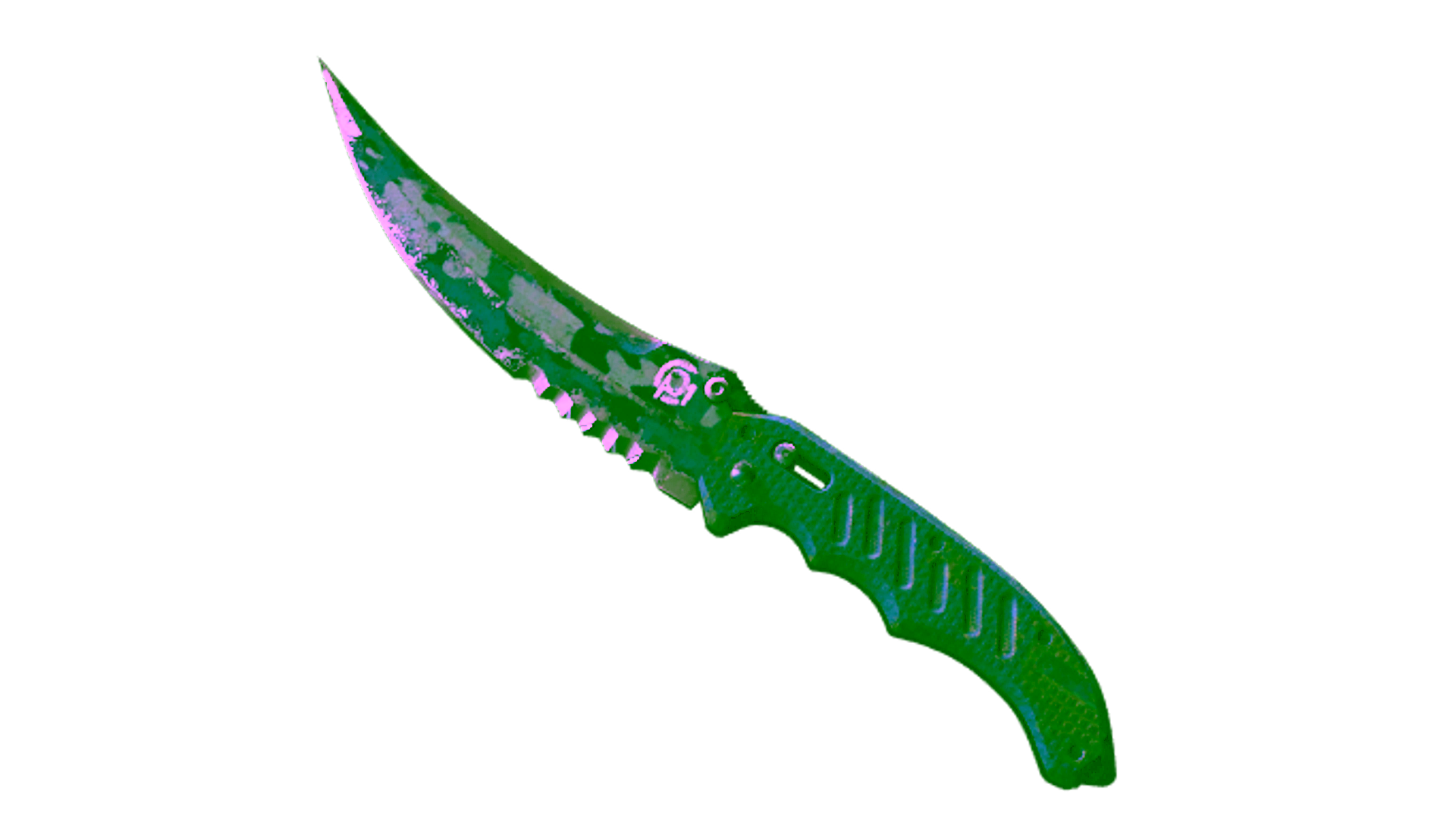 Exibição para ★ StatTrak™ Flip Knife | Bright Water (Battle-Scarred)