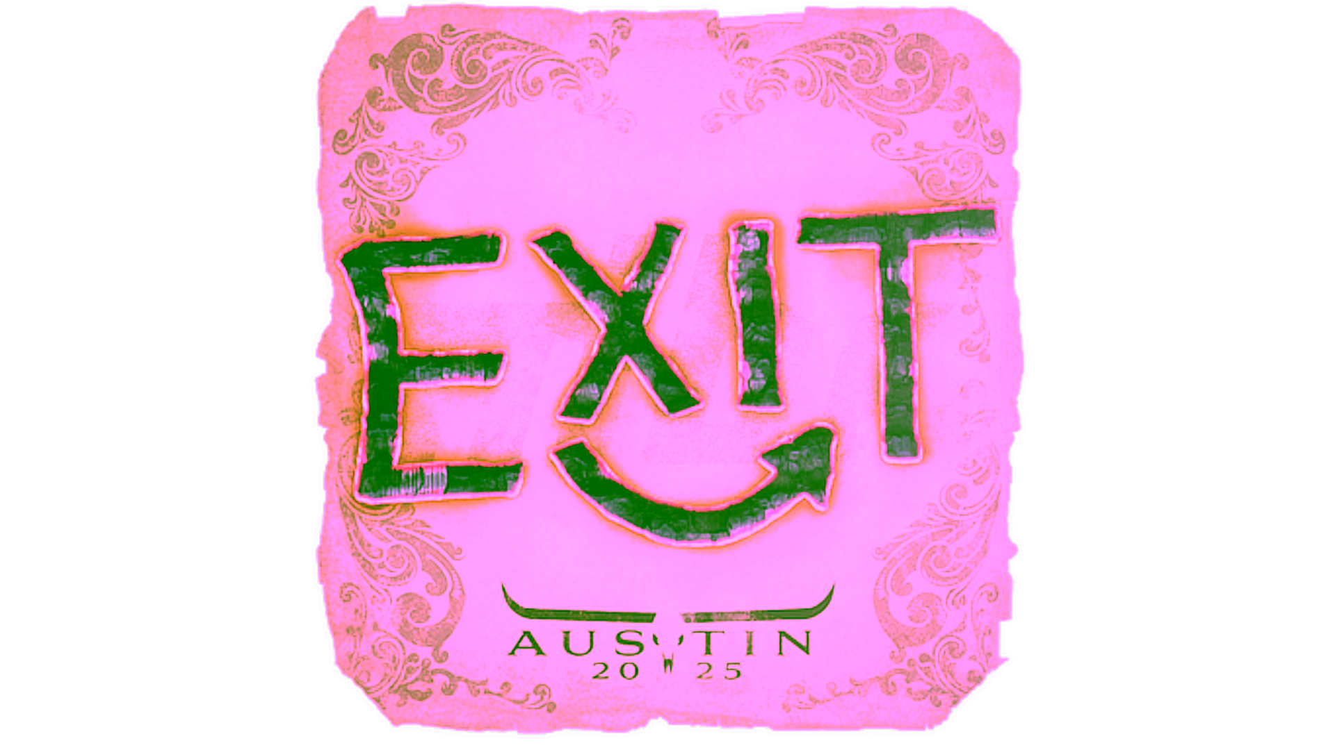 Display for Sticker | exit | Austin 2025