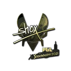 Sticker | shox (Gold) | Stockholm 2021