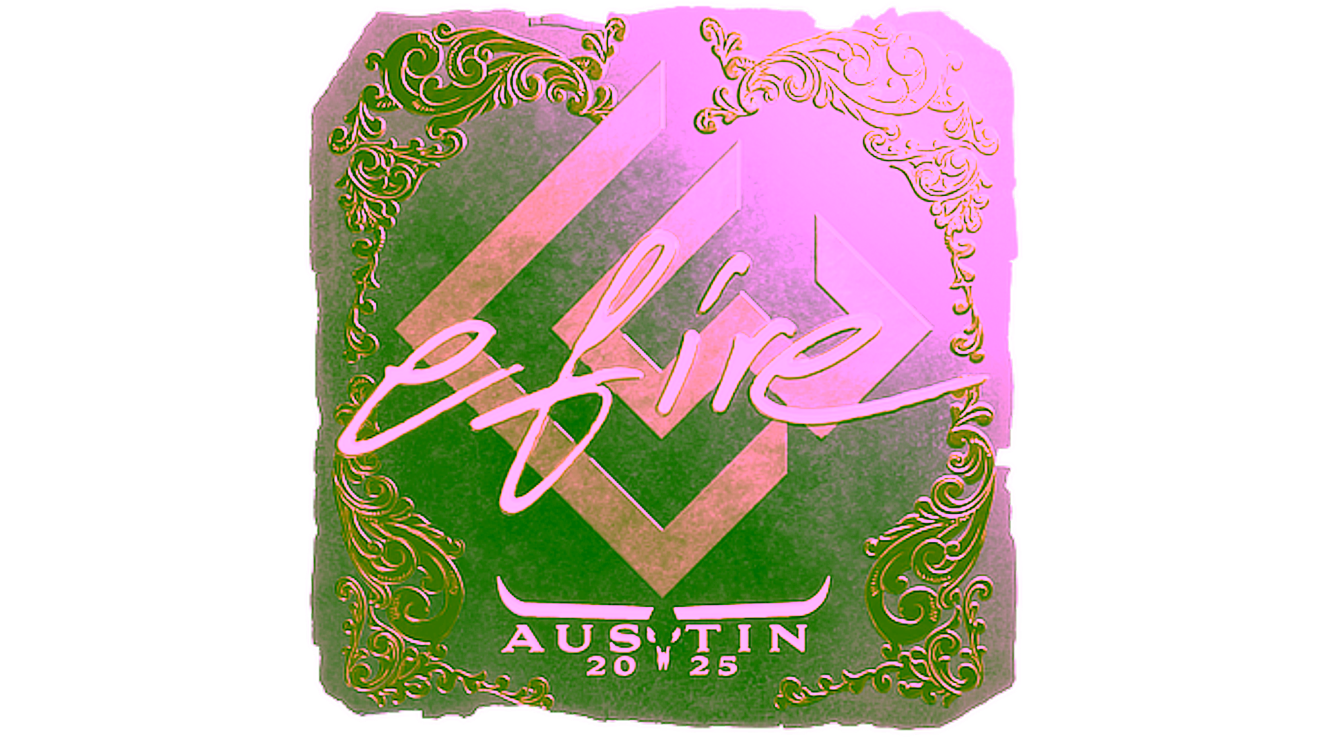 Affichage pour Sticker | efire (Gold) | Austin 2025