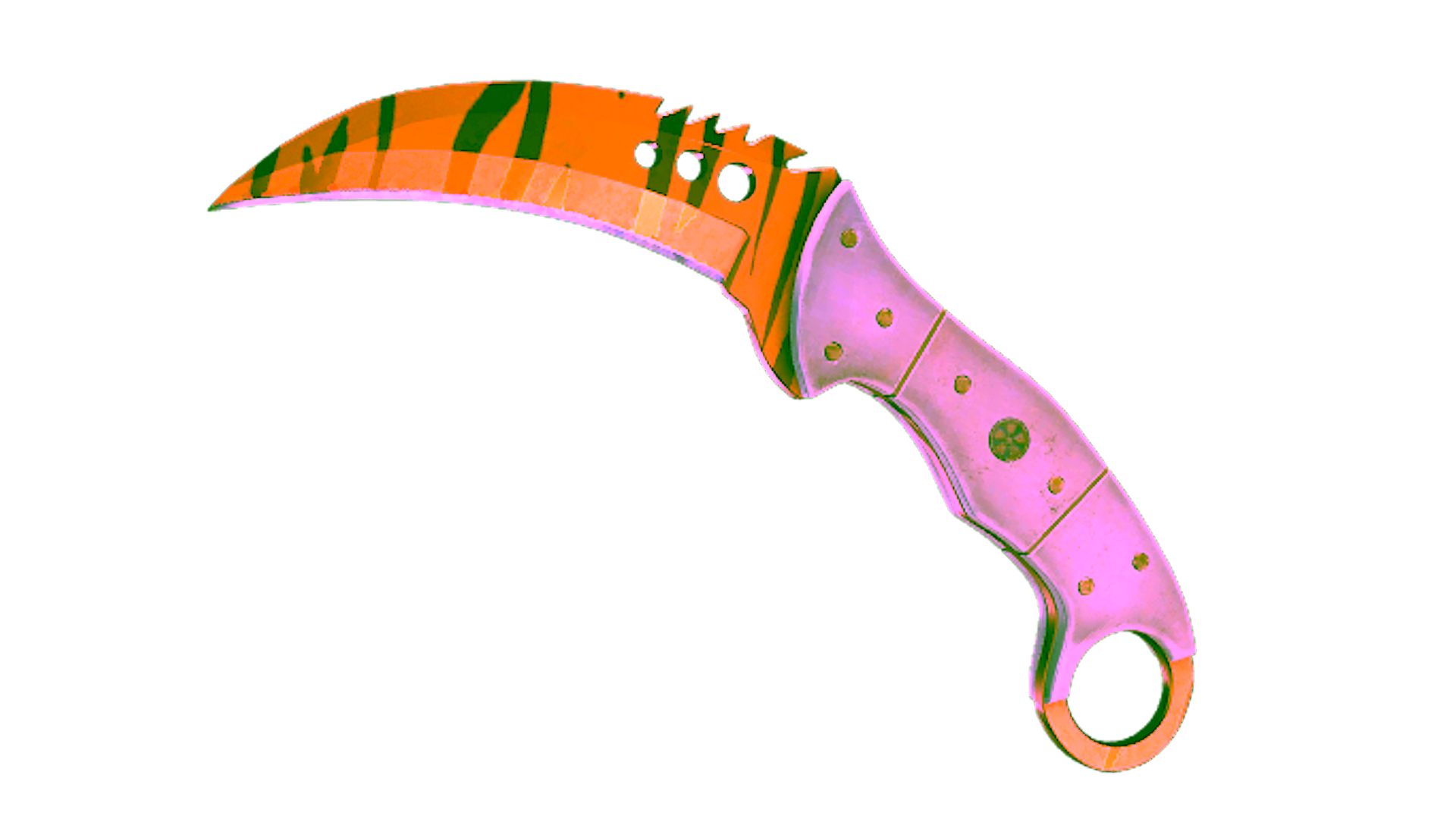 Wyświetl dla ★ StatTrak™ Talon Knife | Tiger Tooth (Minimal Wear)