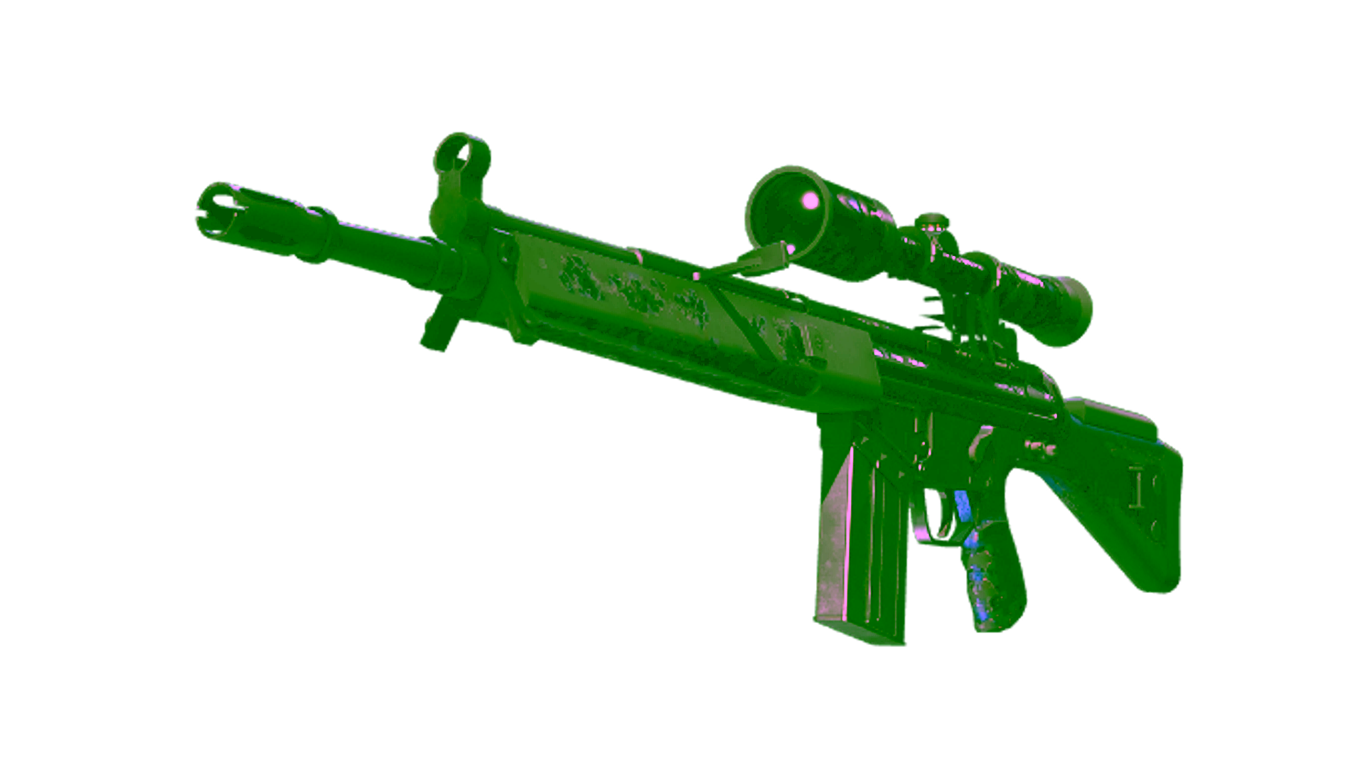 Display for Souvenir G3SG1 | Violet Murano (Battle-Scarred)